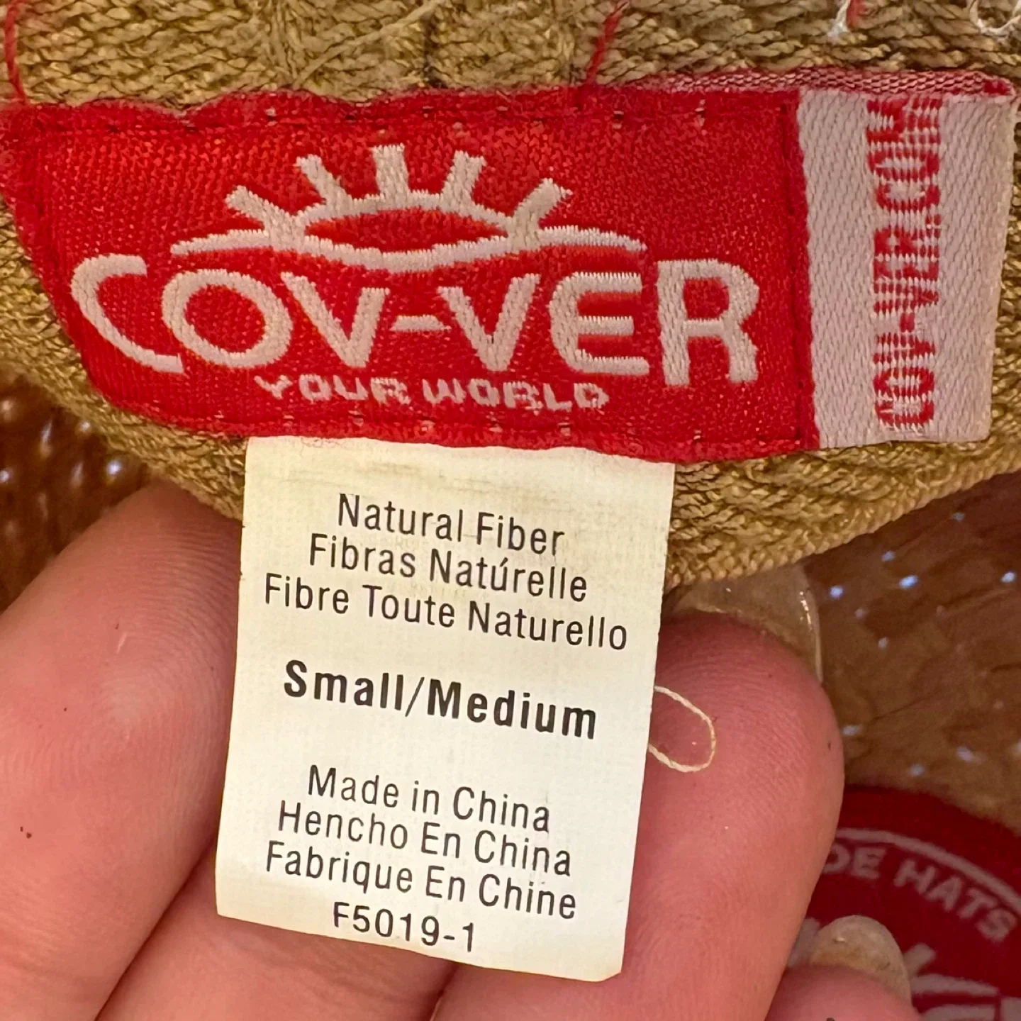 COV VER Straw Crushable Cowboy Cowgirl Western Hat Size S/M image indicator(5)