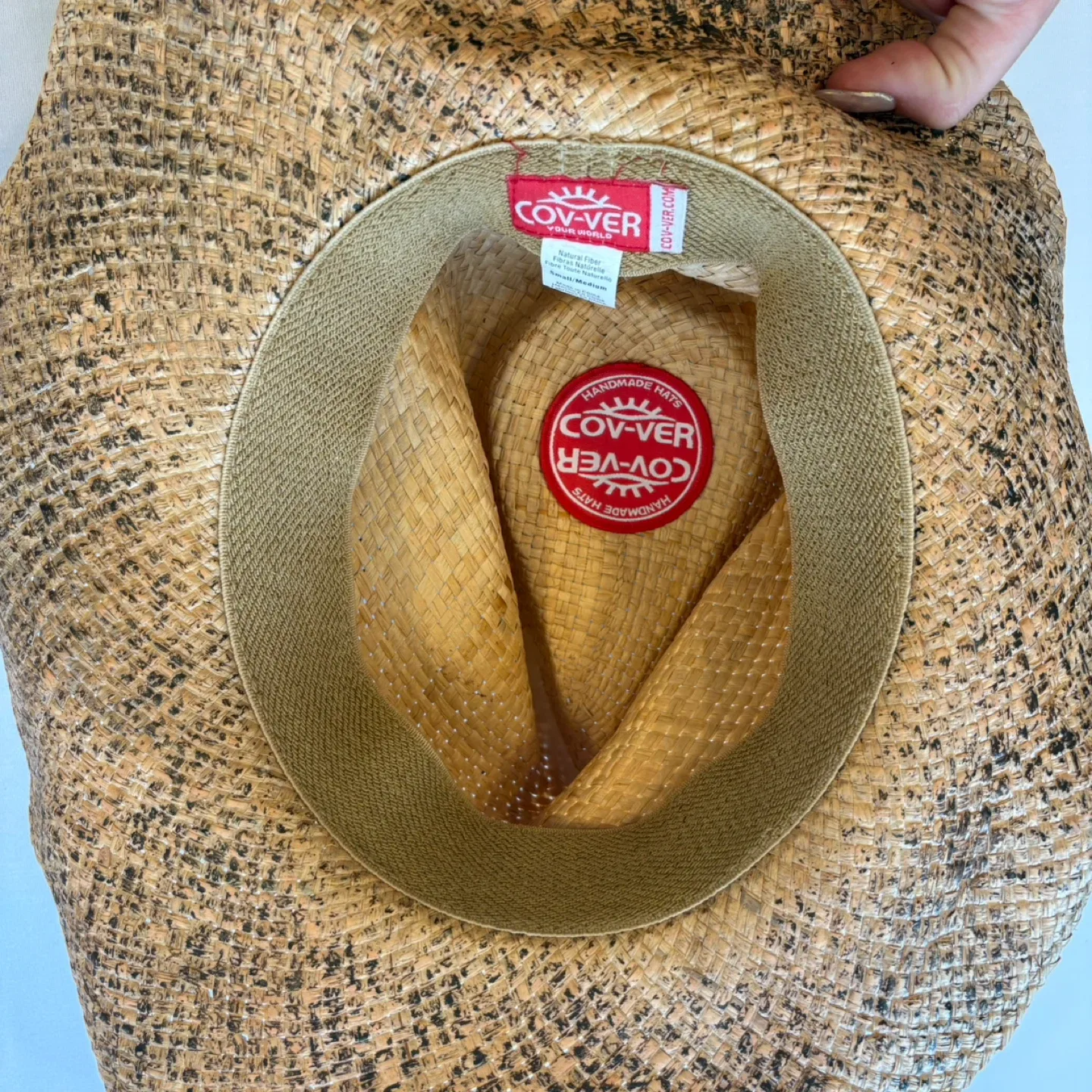 COV VER Straw Crushable Cowboy Cowgirl Western Hat Size S/M image indicator(4)