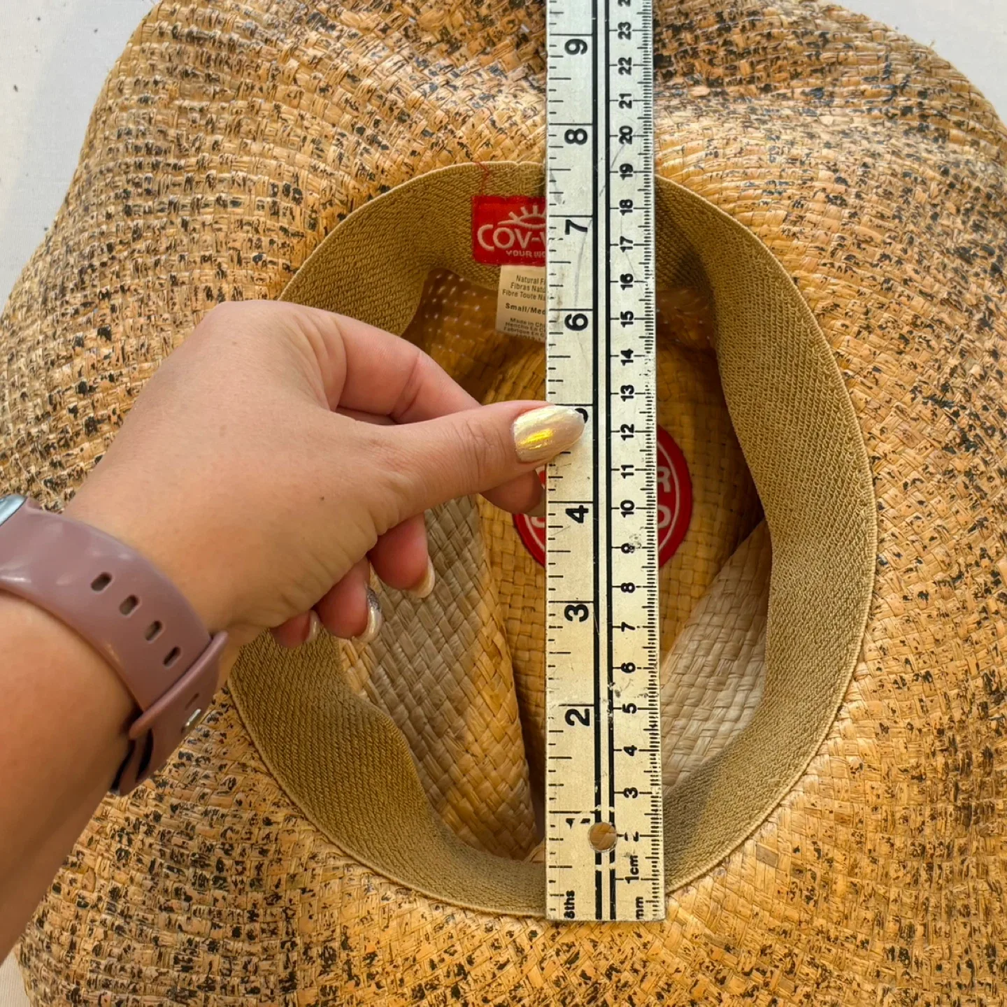 COV VER Straw Crushable Cowboy Cowgirl Western Hat Size S/M image indicator(7)