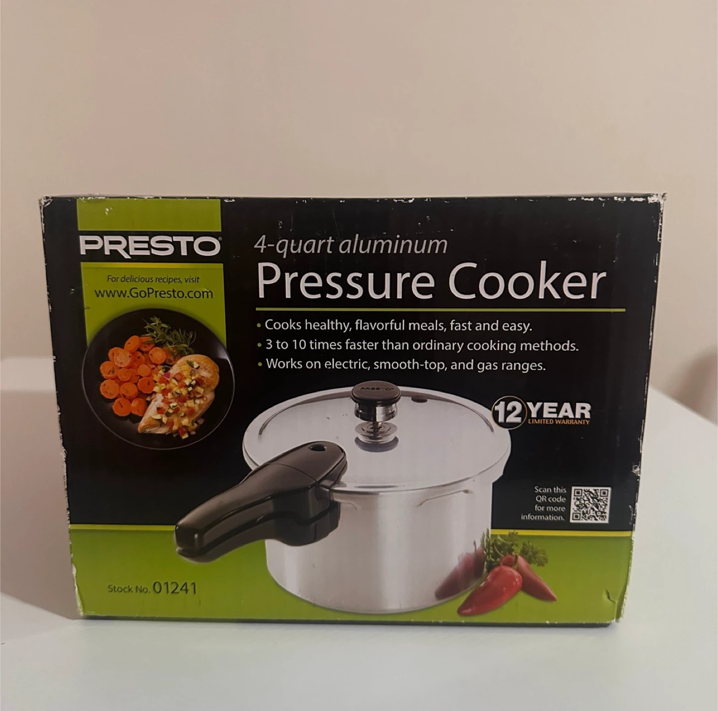 Presto 4 Quart Aluminum Pressure Cooker
