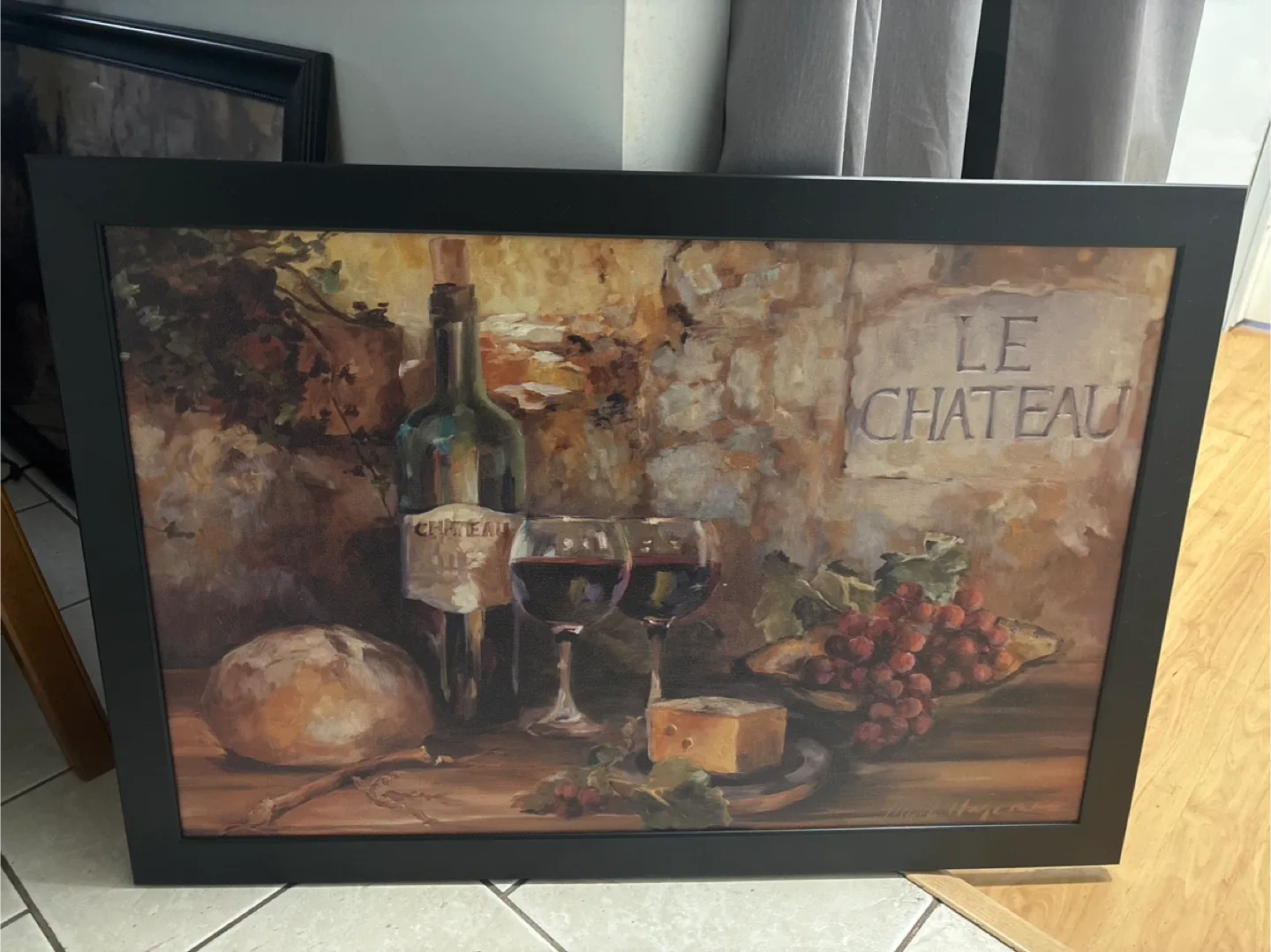🥕 Framed 'Le Chateau' Still Life Painting thumbnail