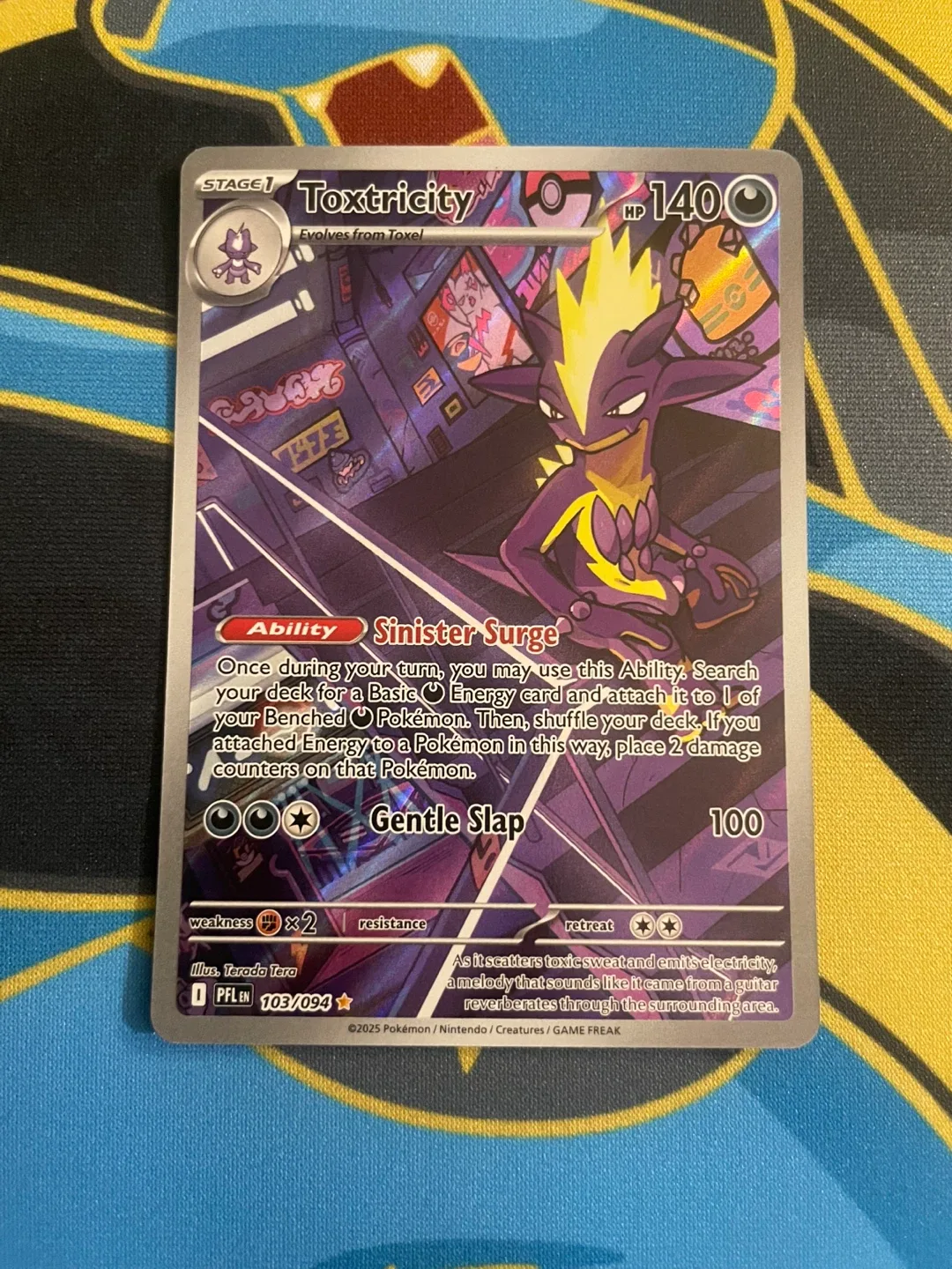 Toxtricity Pokemon Phantasmal Flames 103/094 NM English