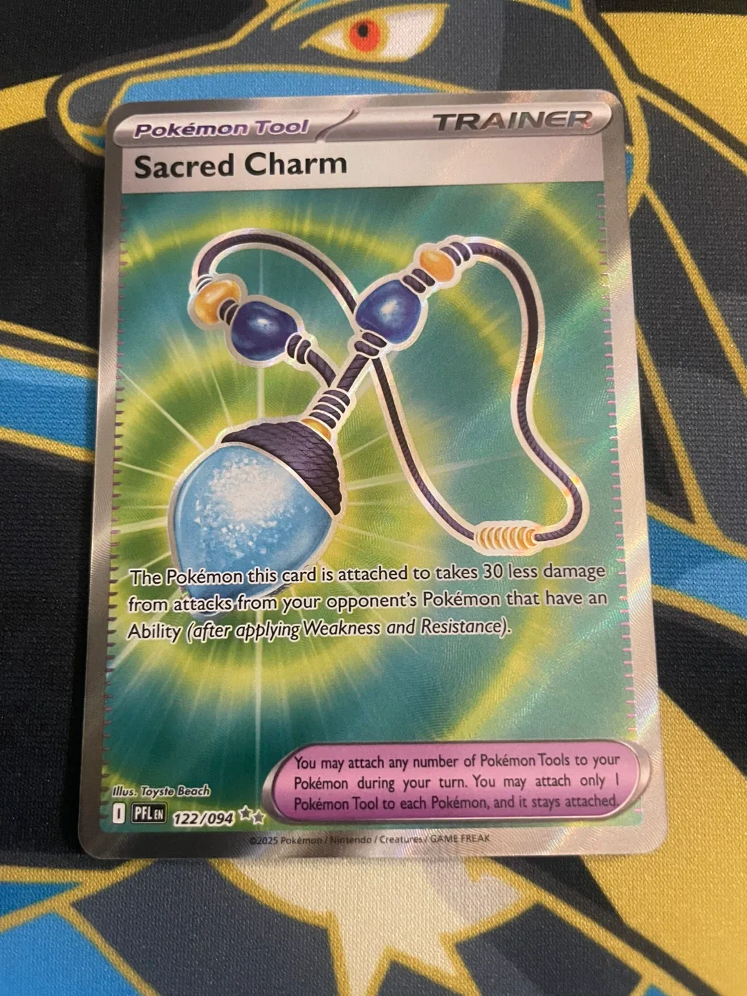 Sacred Charm 122/094 NM Full Art Pokemon Phantasmal Flames
