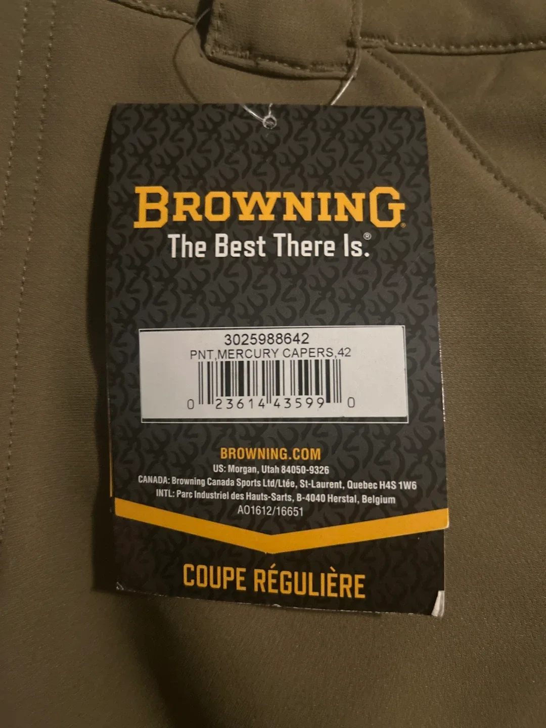 New Browning Mercury Capers Pants - Size 42 image indicator(3)