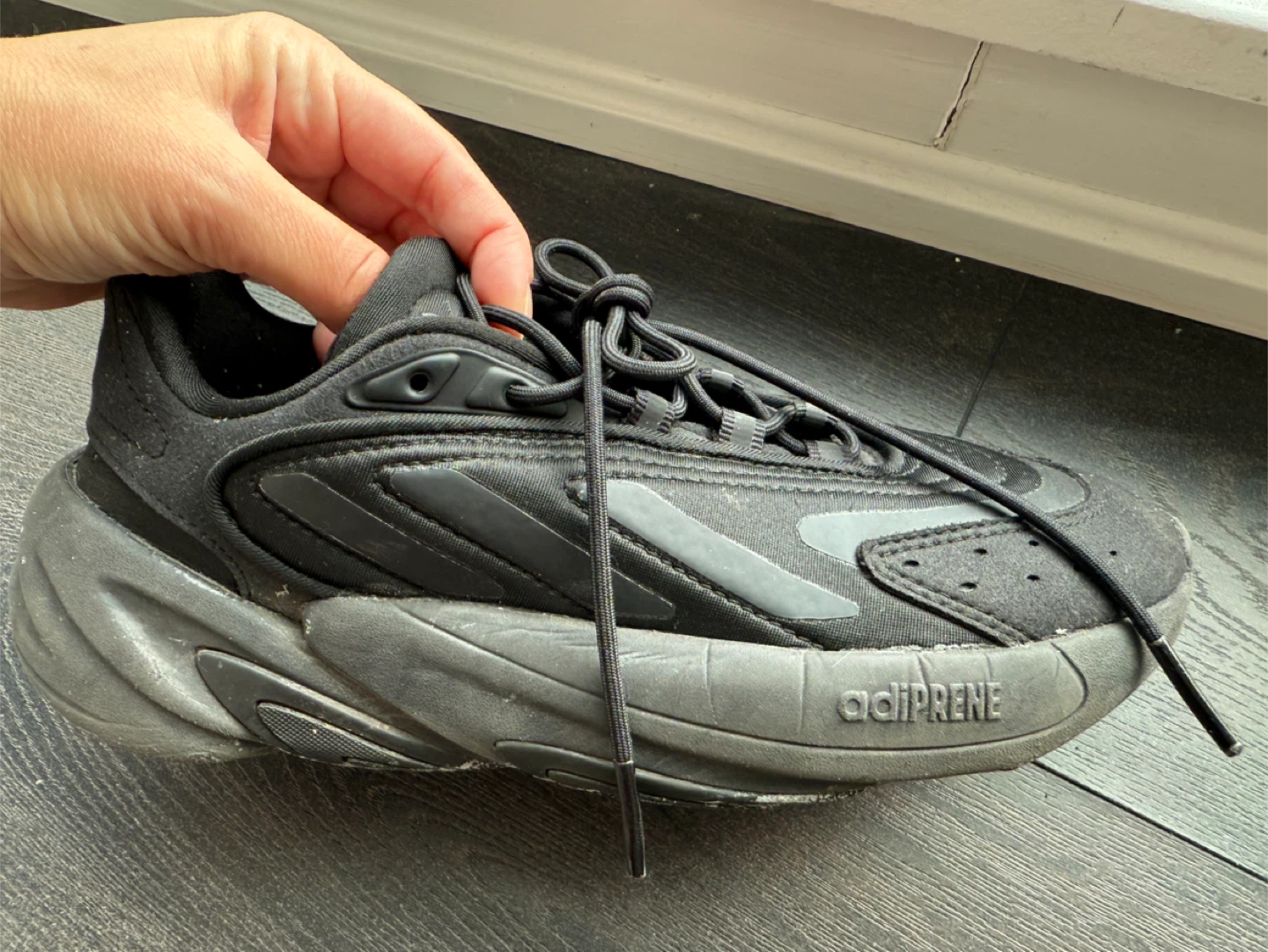 Adidas Ozweego Black Sneakers - Size 4.5 - photo 2