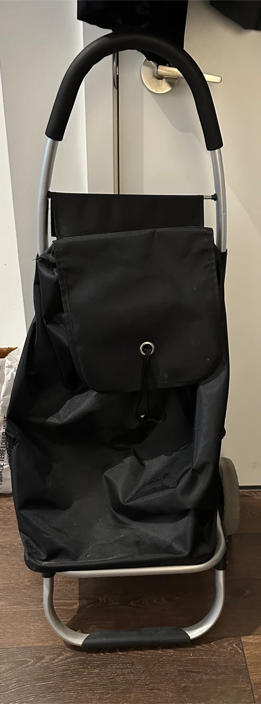Black Shopping Trolley Cart