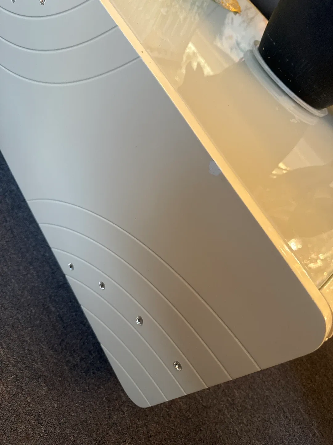 White Coffee Table with Storage image indicator(5)