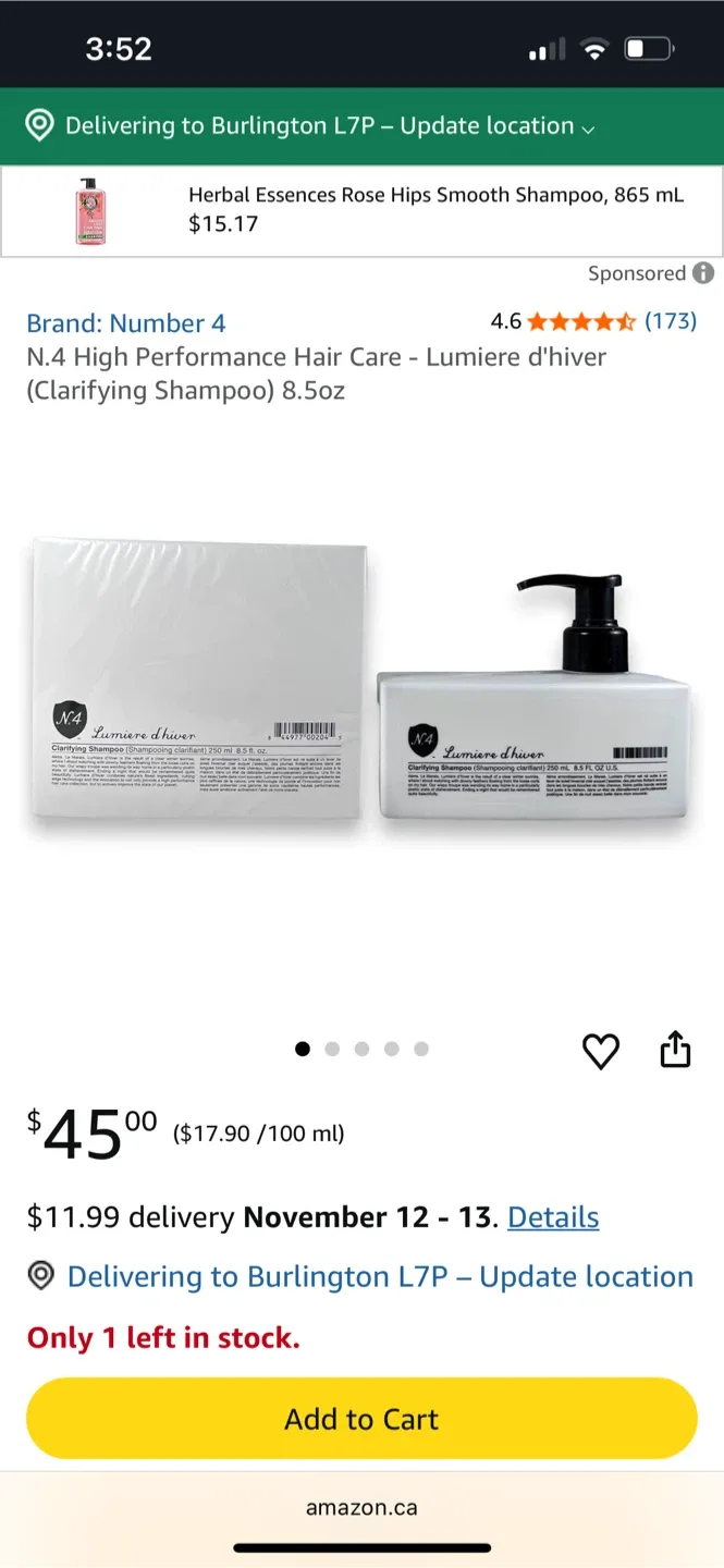 Number 4 N.4 High Performance Clarifying Shampoo 8.5oz image indicator(2)