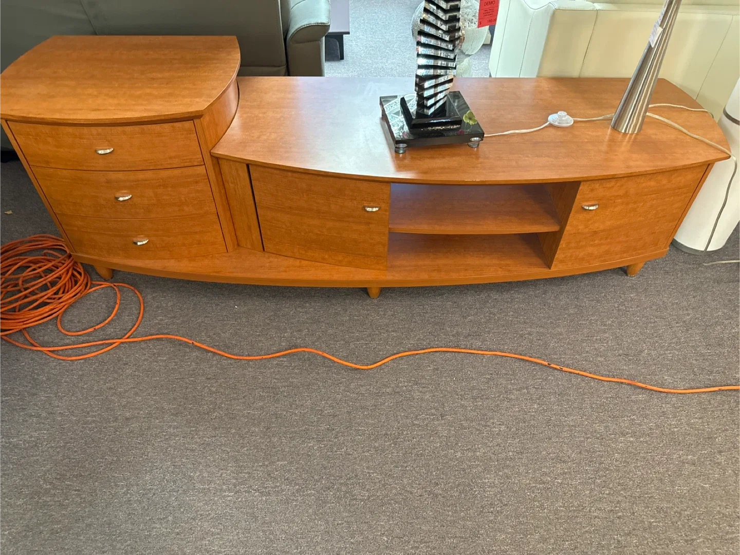Wooden TV Stand/Credenza with drawers thumbnail
