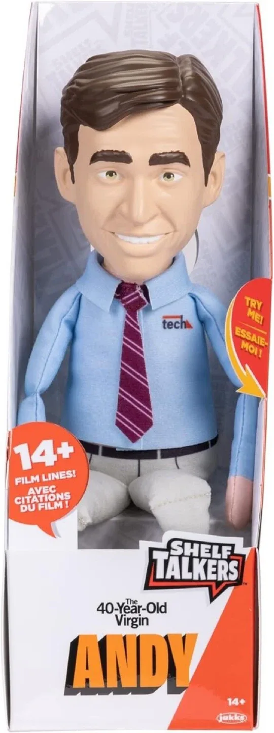 Shelf Talk 12" Talking Plush Andy the 40-Year-Old Virgin Movie image indicator(2)