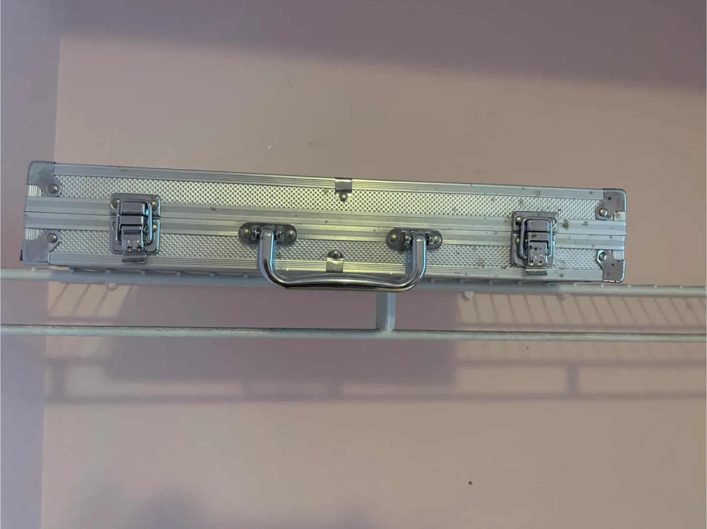 Silver Aluminum Carrying Case