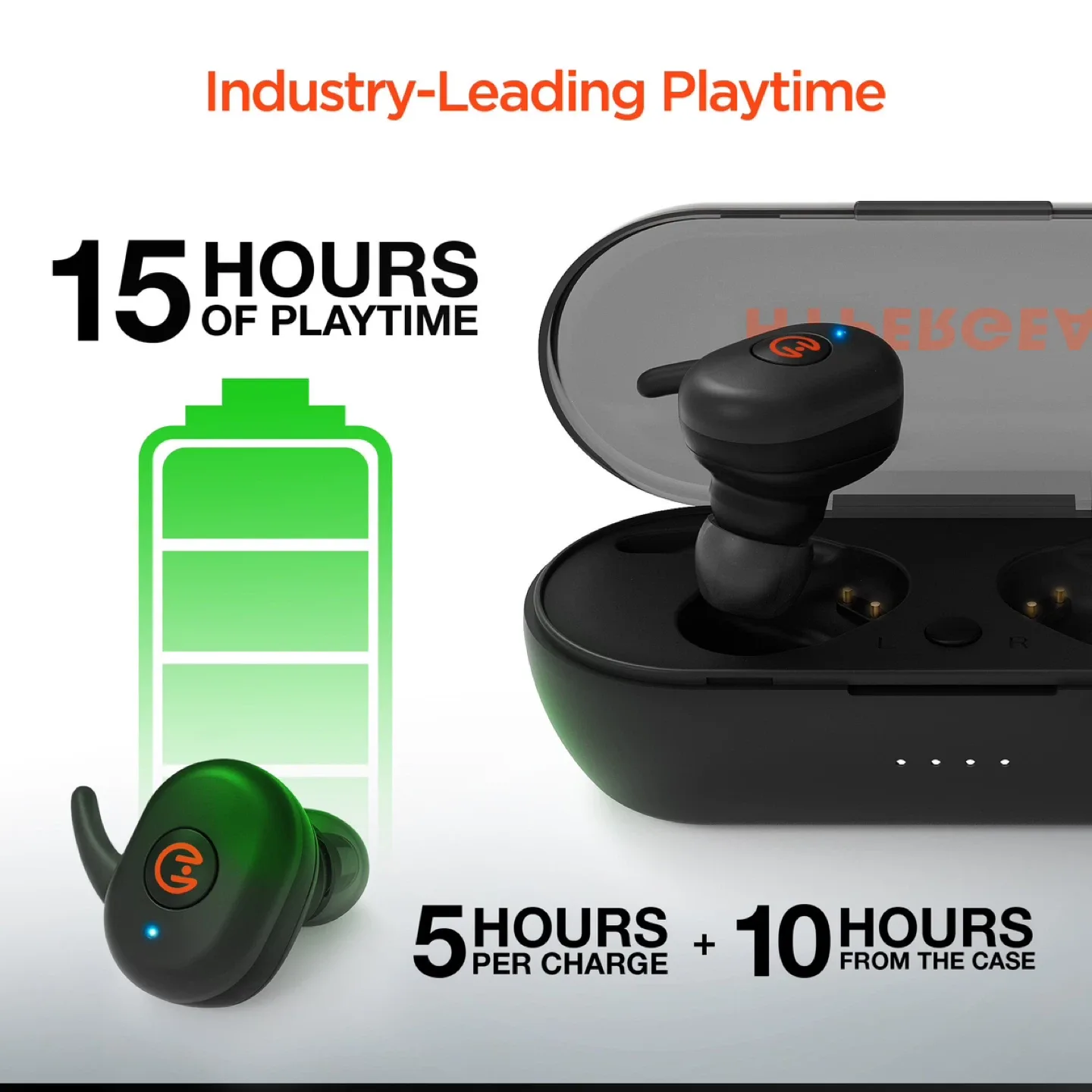 Hypergear Wireless Earbuds - Black image indicator(4)