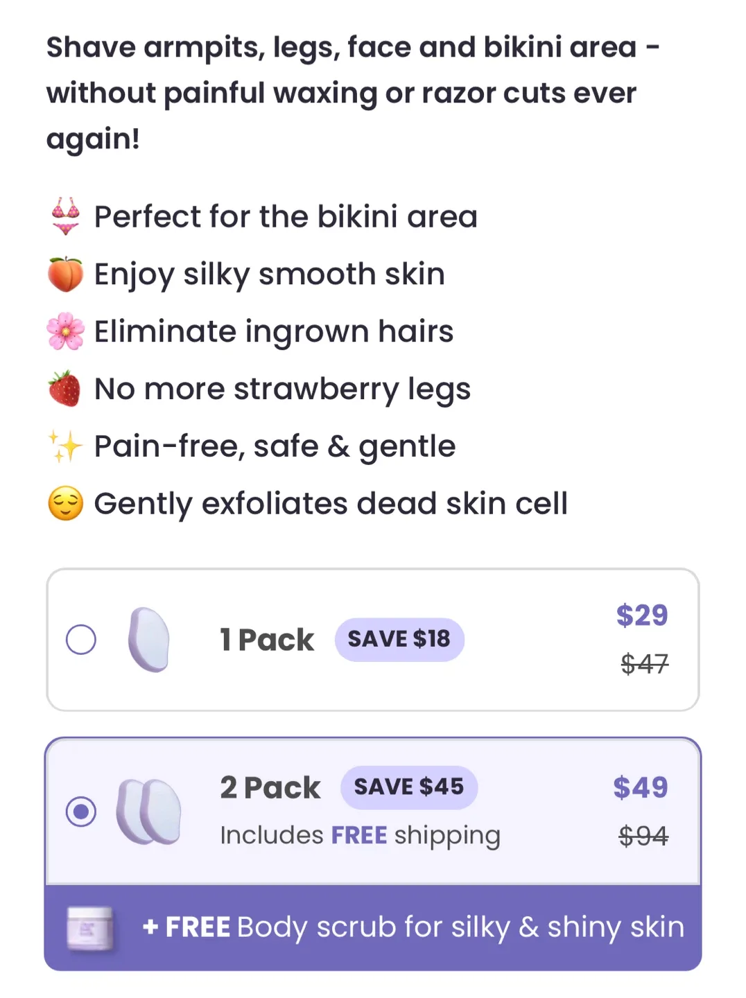 Never opened Bleame Crystal Hair Eraser Remover image indicator(2)