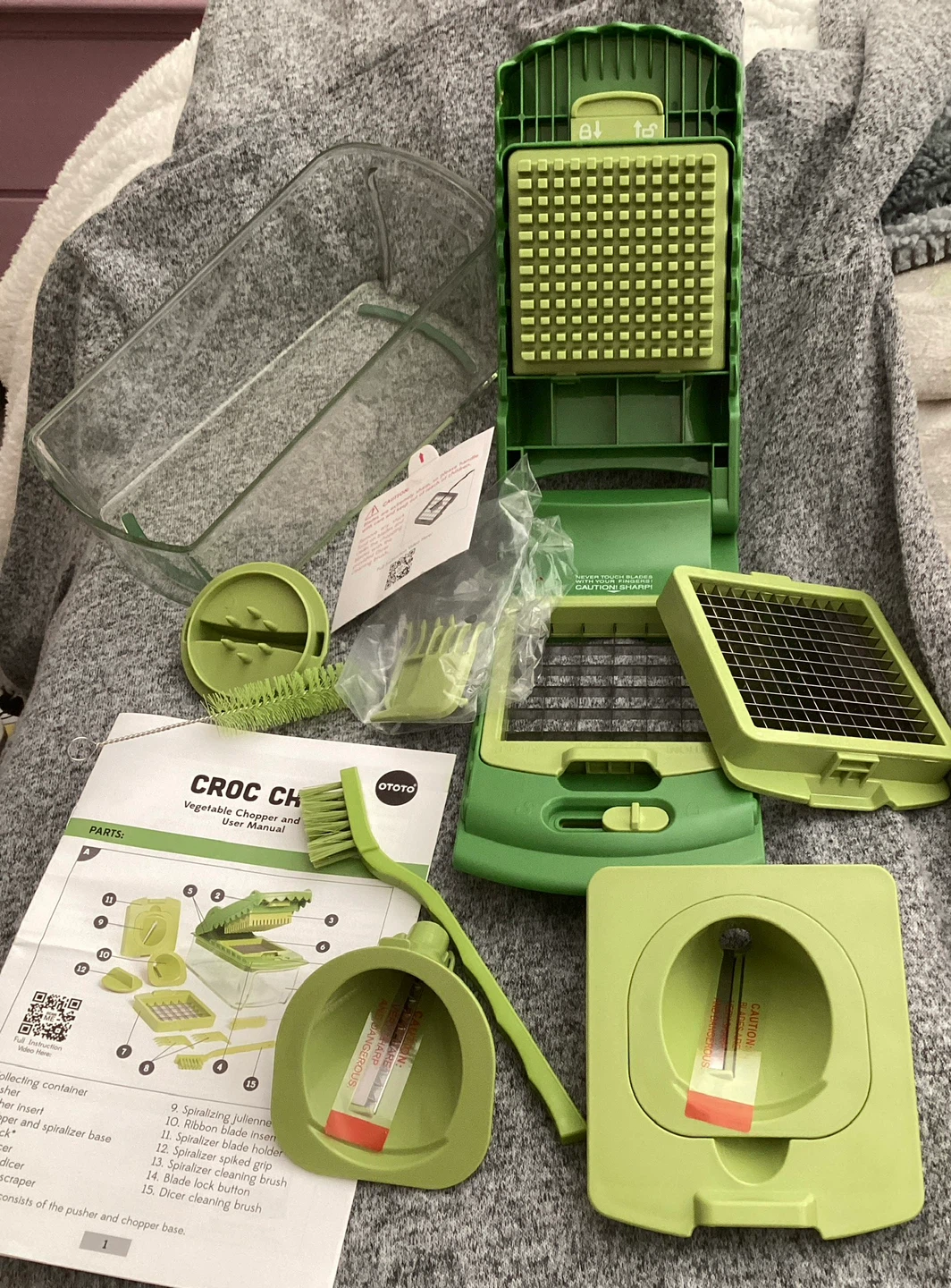 Croc Chop Fullstar Vegetable Chopper - Green