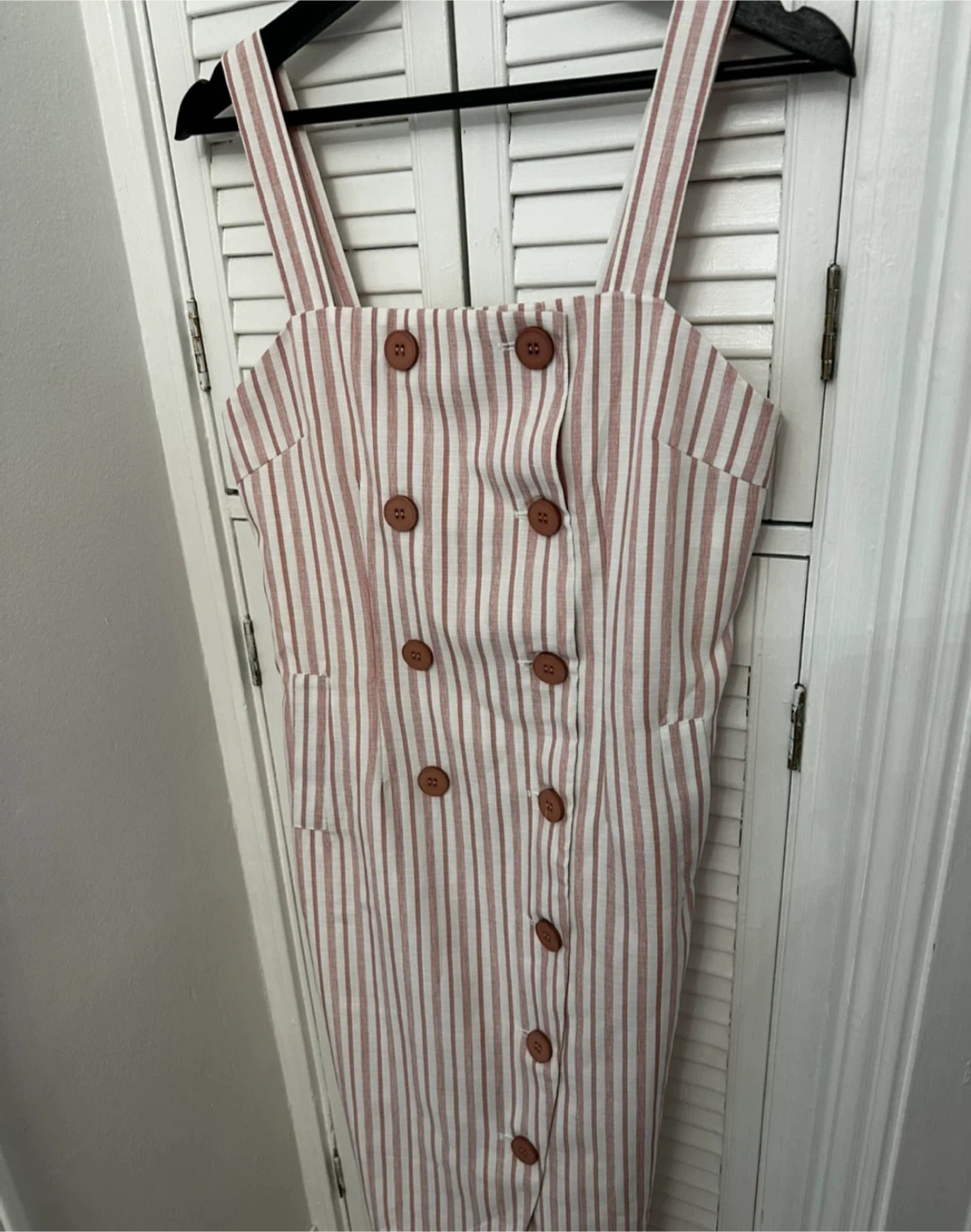Striped Sundress with Buttons - photo 2