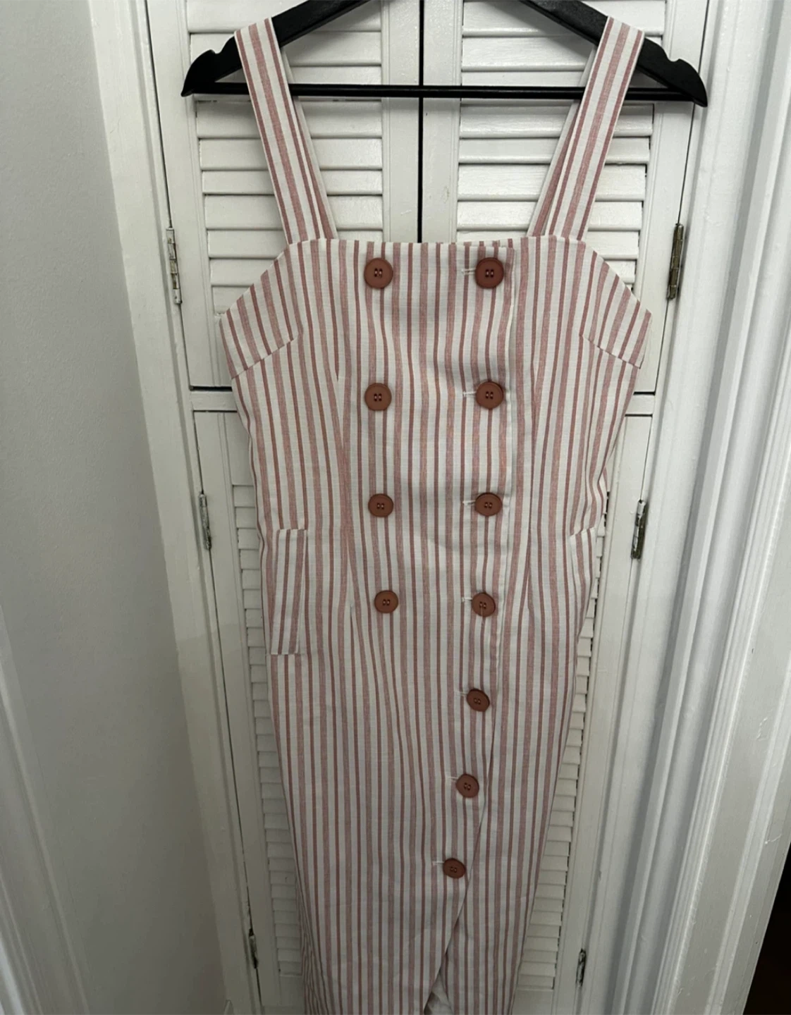 Striped Sundress with Buttons