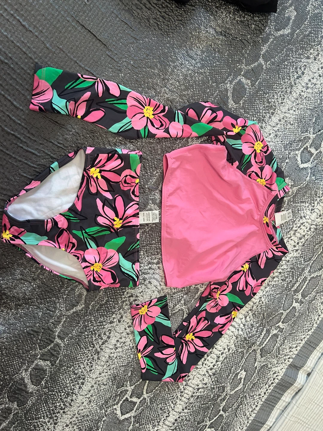 NEW  UPF 50 Two Piece Swim Set size 14/16
