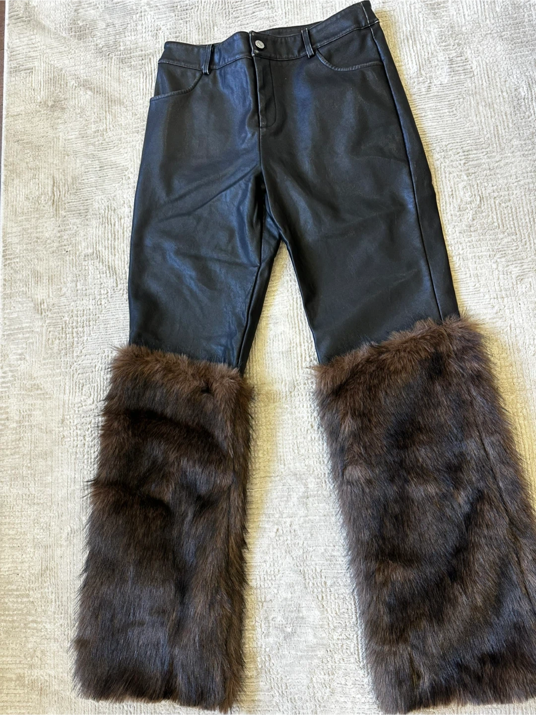 New Fashion Nova Faux Leather & Fur Pants - photo 2