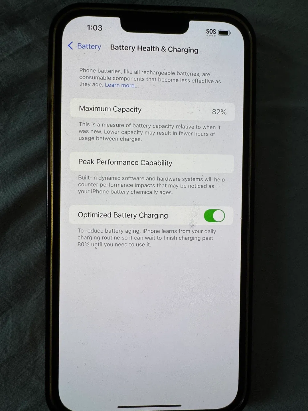 Apple iPhone 14 - 82% Battery Health image indicator(2)