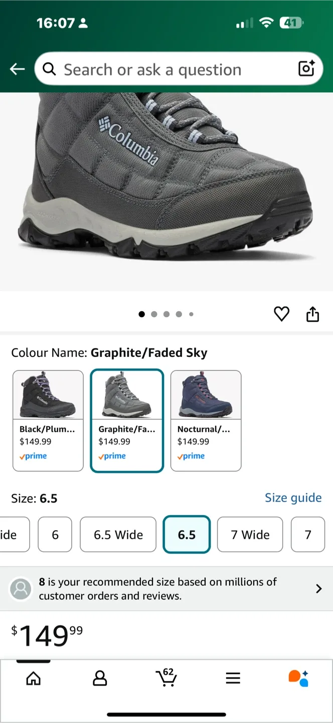 Columbia Women's BL1766-053 Boots - Size 5 image indicator(10)