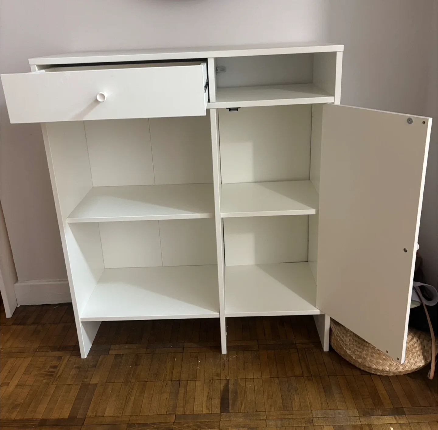 IKEA BAGGEBO White Sideboard - 78x92 cm image indicator(2)