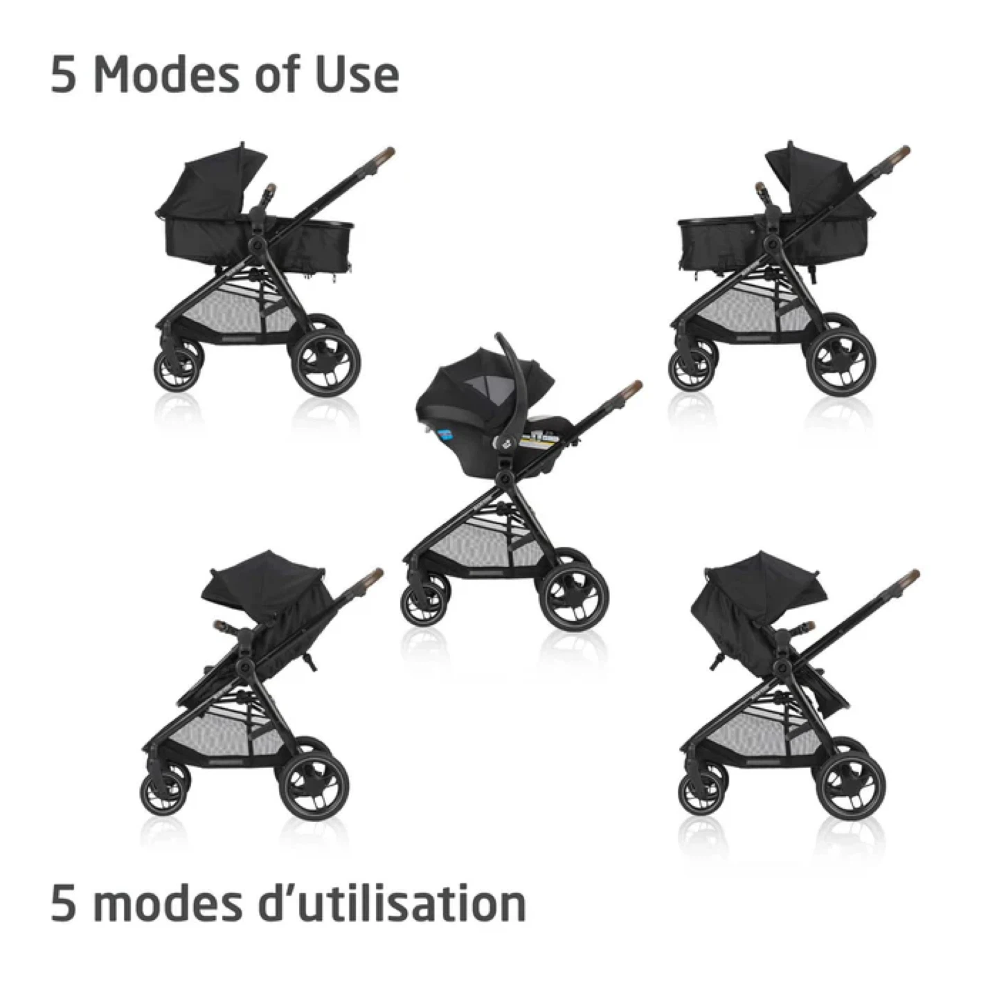 Maxi-Cosi Zelia Max 5-in-1 Travel System - Black - photo 3