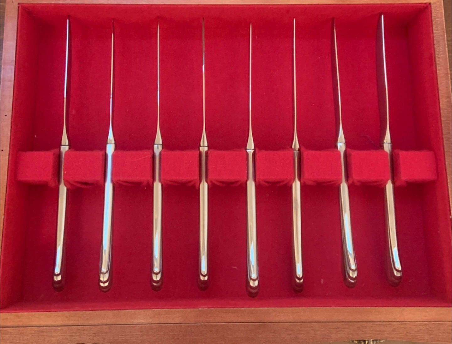 Vintage Silverware Set in Wooden Case - photo 4