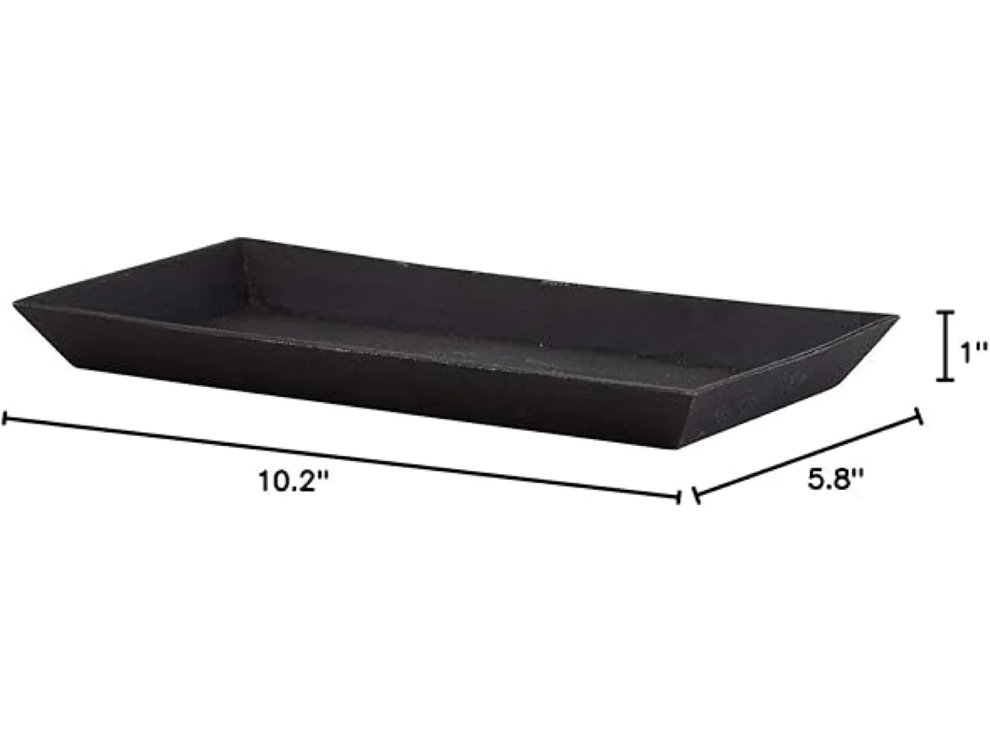 NEW- Cast Iron Serving Tray 10.2 x 5.8” image indicator(2)