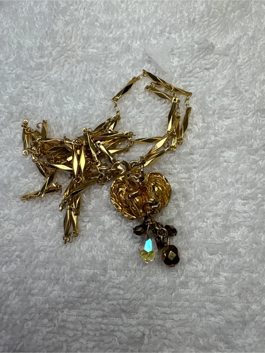Vintage Kirks Folly Gold Tone Necklace image indicator(6)