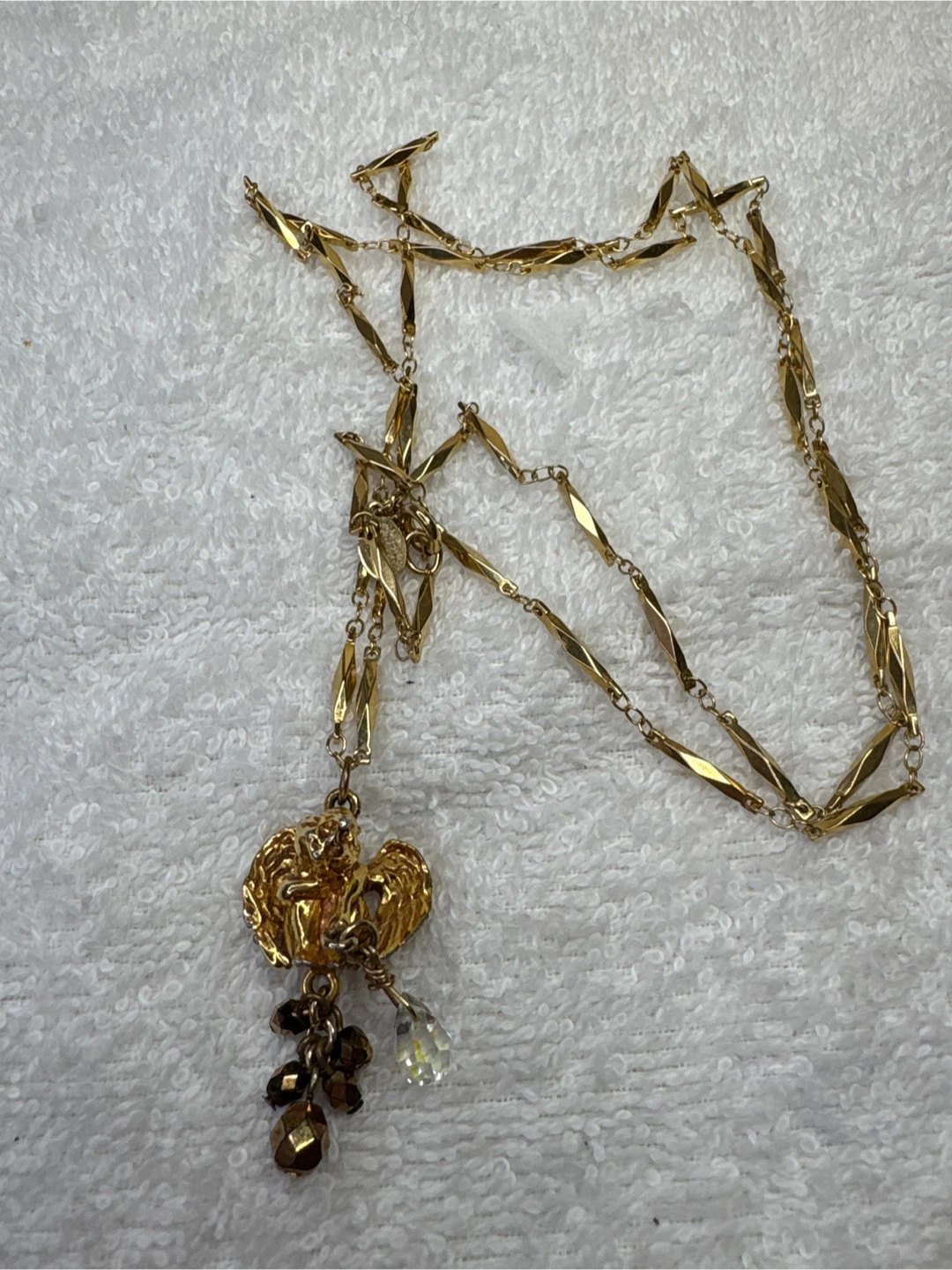 Vintage Kirks Folly Gold Tone Necklace - photo 2