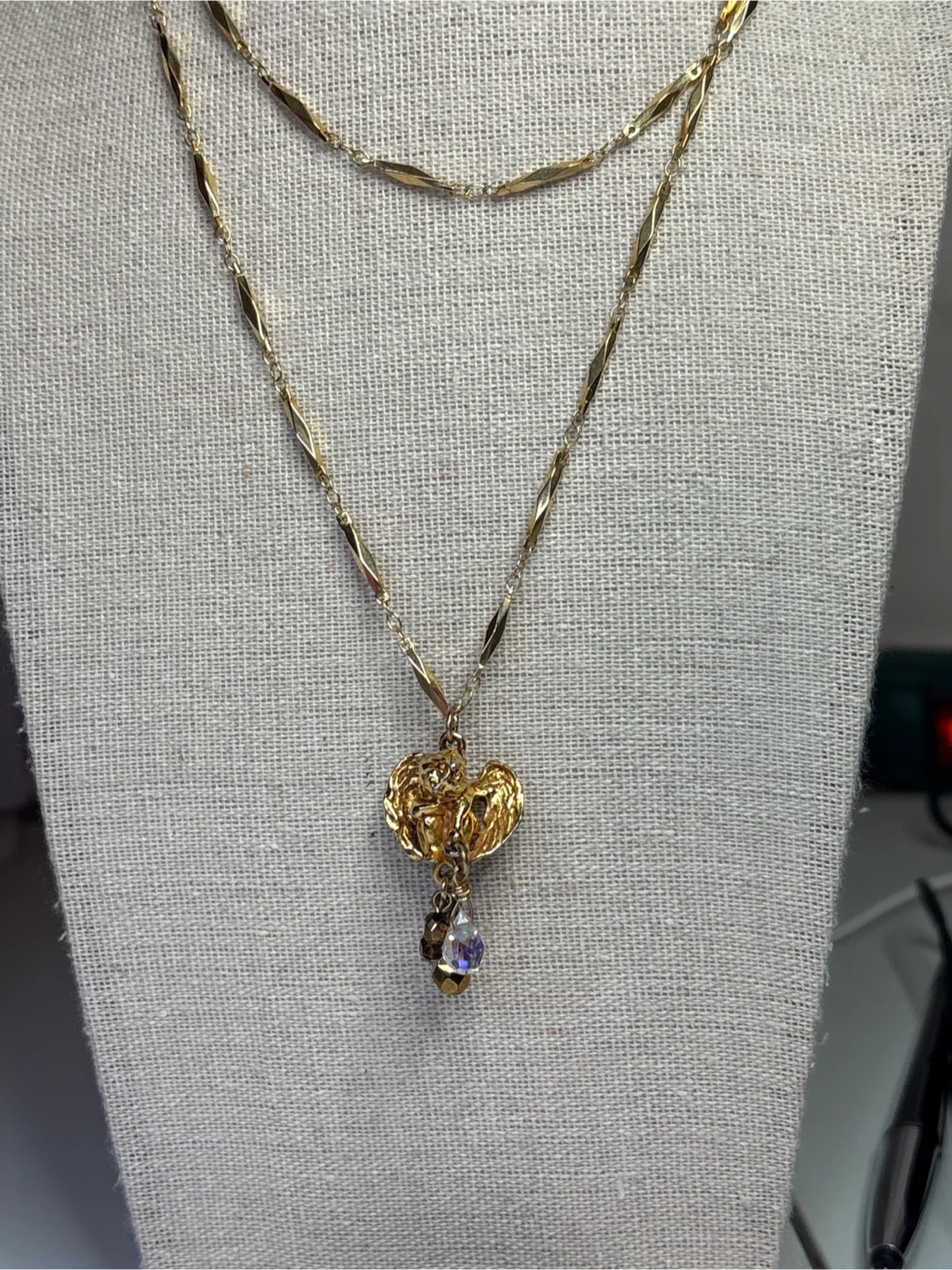 Vintage Kirks Folly Gold Tone Necklace - photo 4