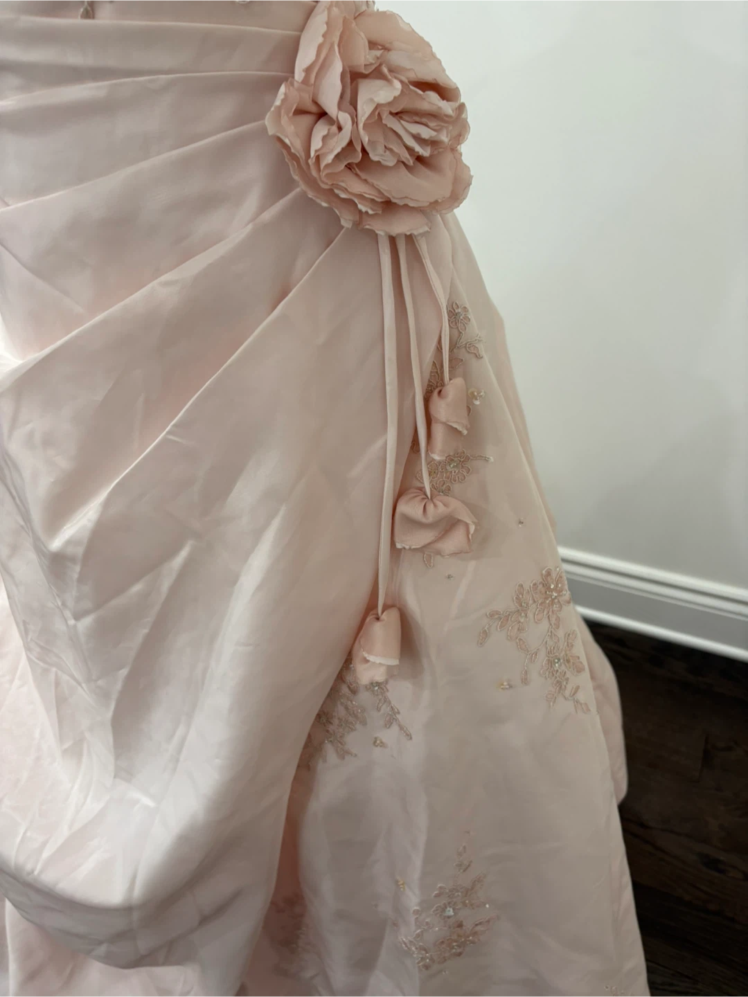 JAI Couture Blush Pink Beaded Gown – NWT Size 8 - photo 3