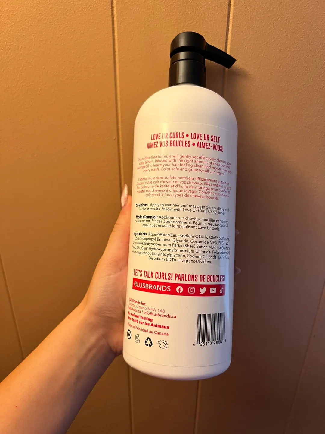 Love Ur Curls Sulfate-Free Shampoo, 1 L image indicator(3)