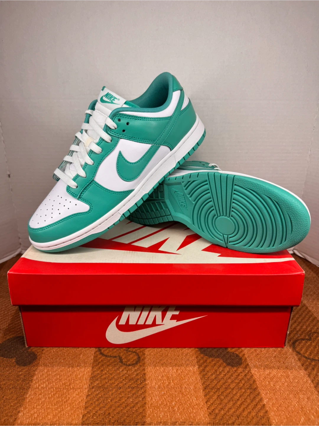 Nike Dunk Low White/Chlorophyll Sneakers - photo 3
