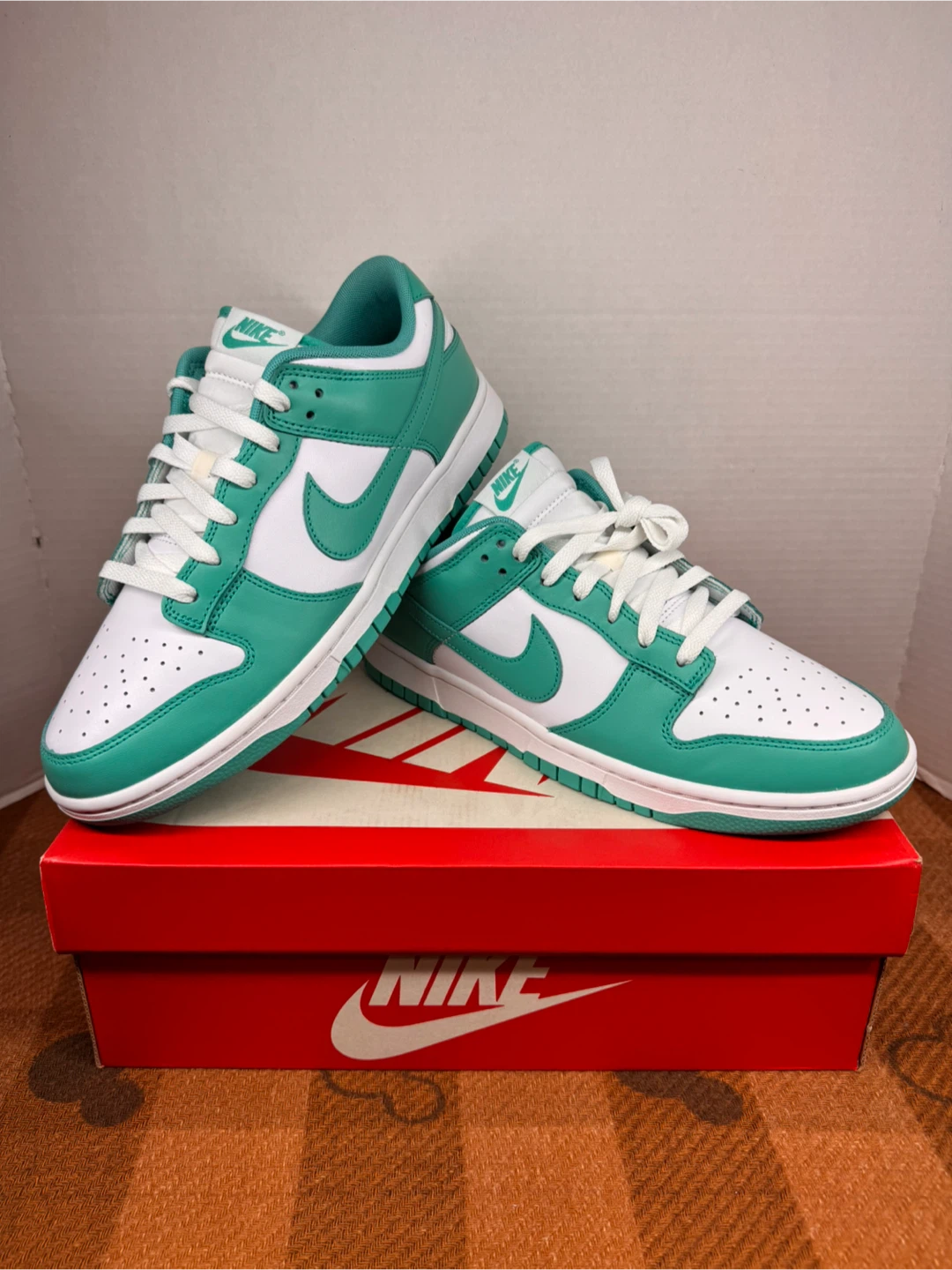 Nike Dunk Low White/Chlorophyll Sneakers - photo 2