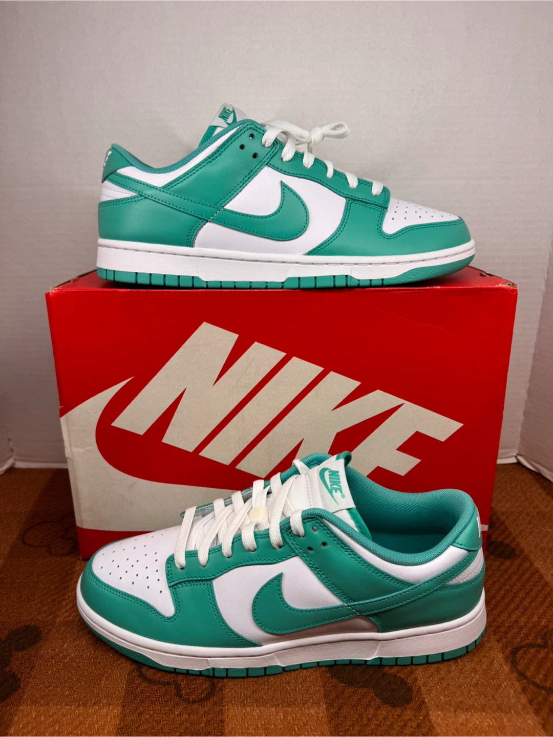 Nike Dunk Low White/Chlorophyll Sneakers - photo 4