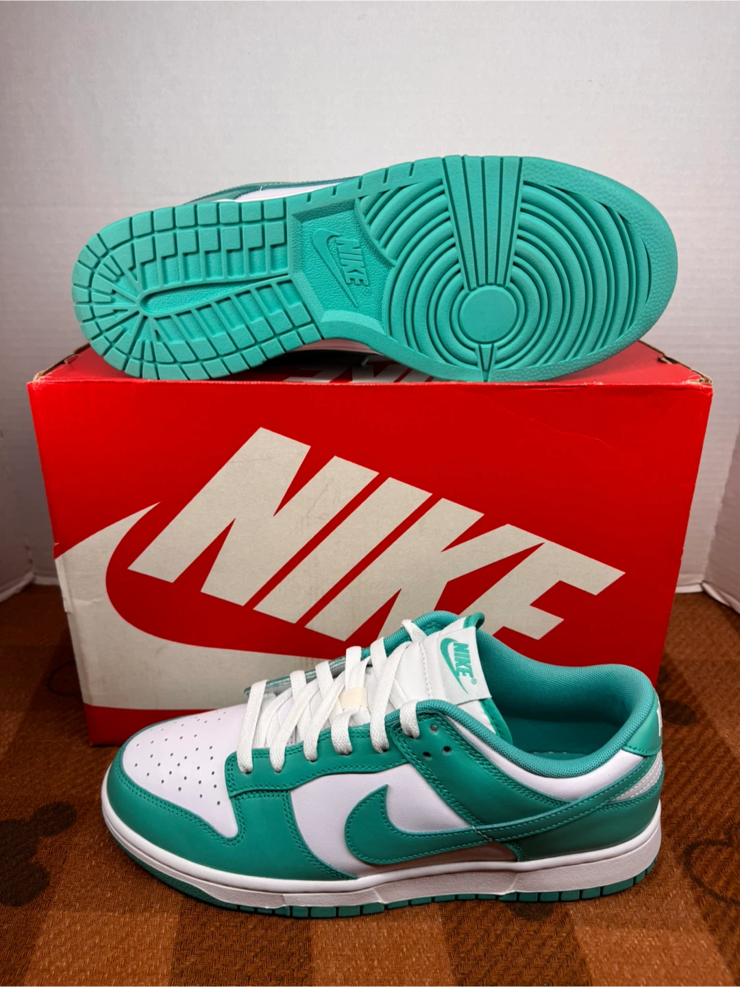 Nike Dunk Low White/Chlorophyll Sneakers - photo 5