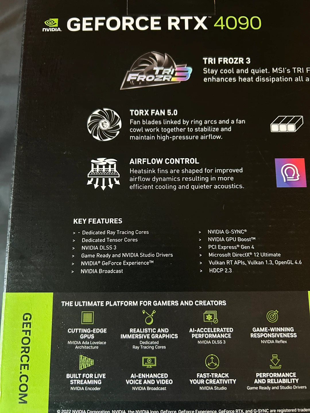 MSI GeForce RTX 4090 Gaming X Trio - New in Box - photo 4