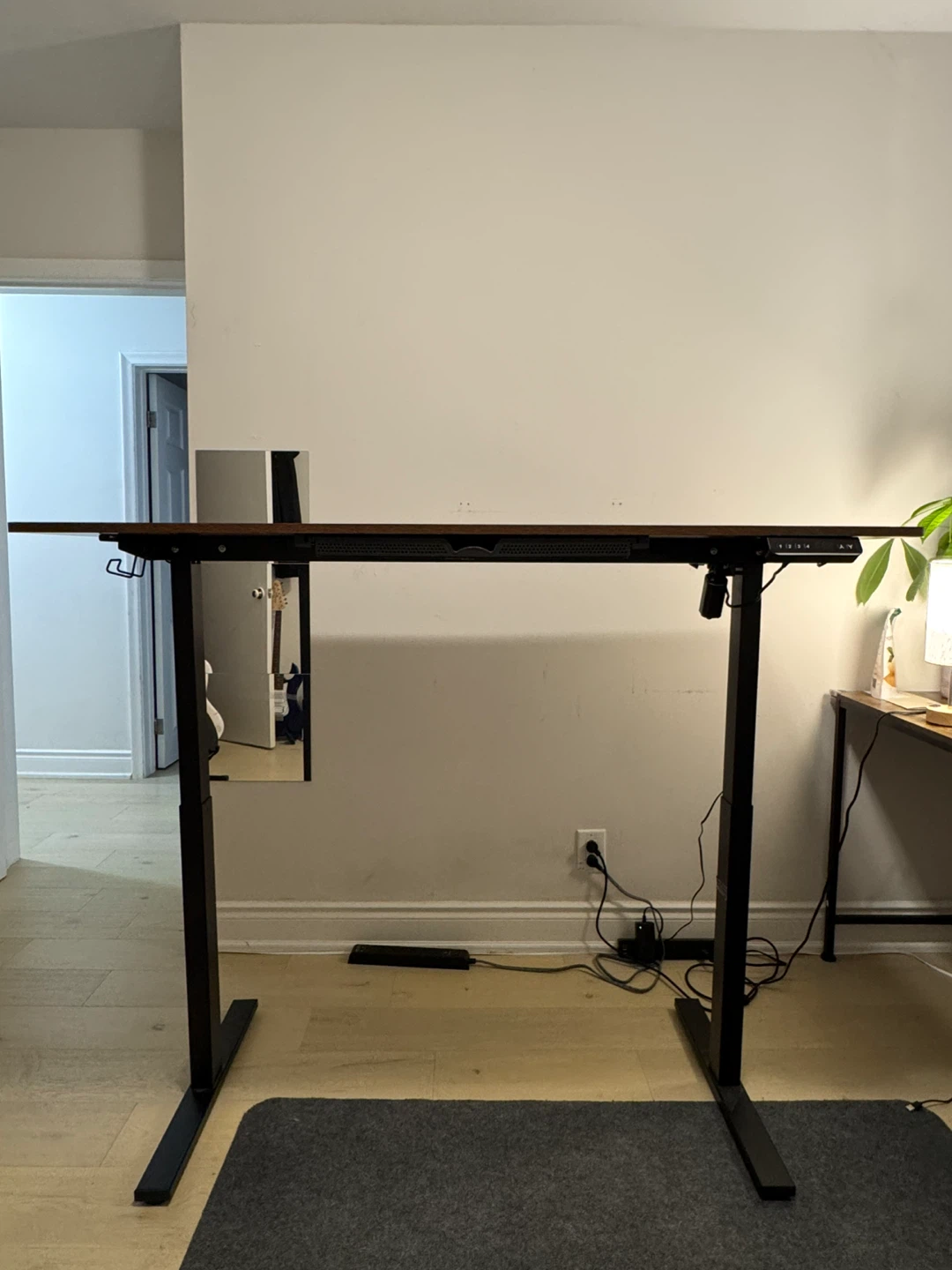 Adjustable Standing Desk - Wood Top, Black Frame - photo 2
