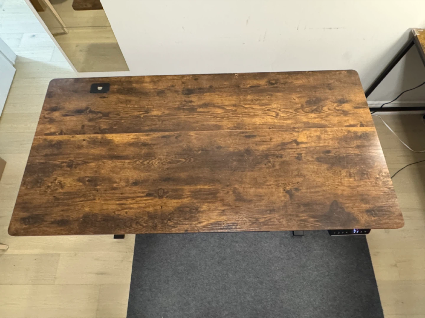 Adjustable Standing Desk - Wood Top, Black Frame - photo 3