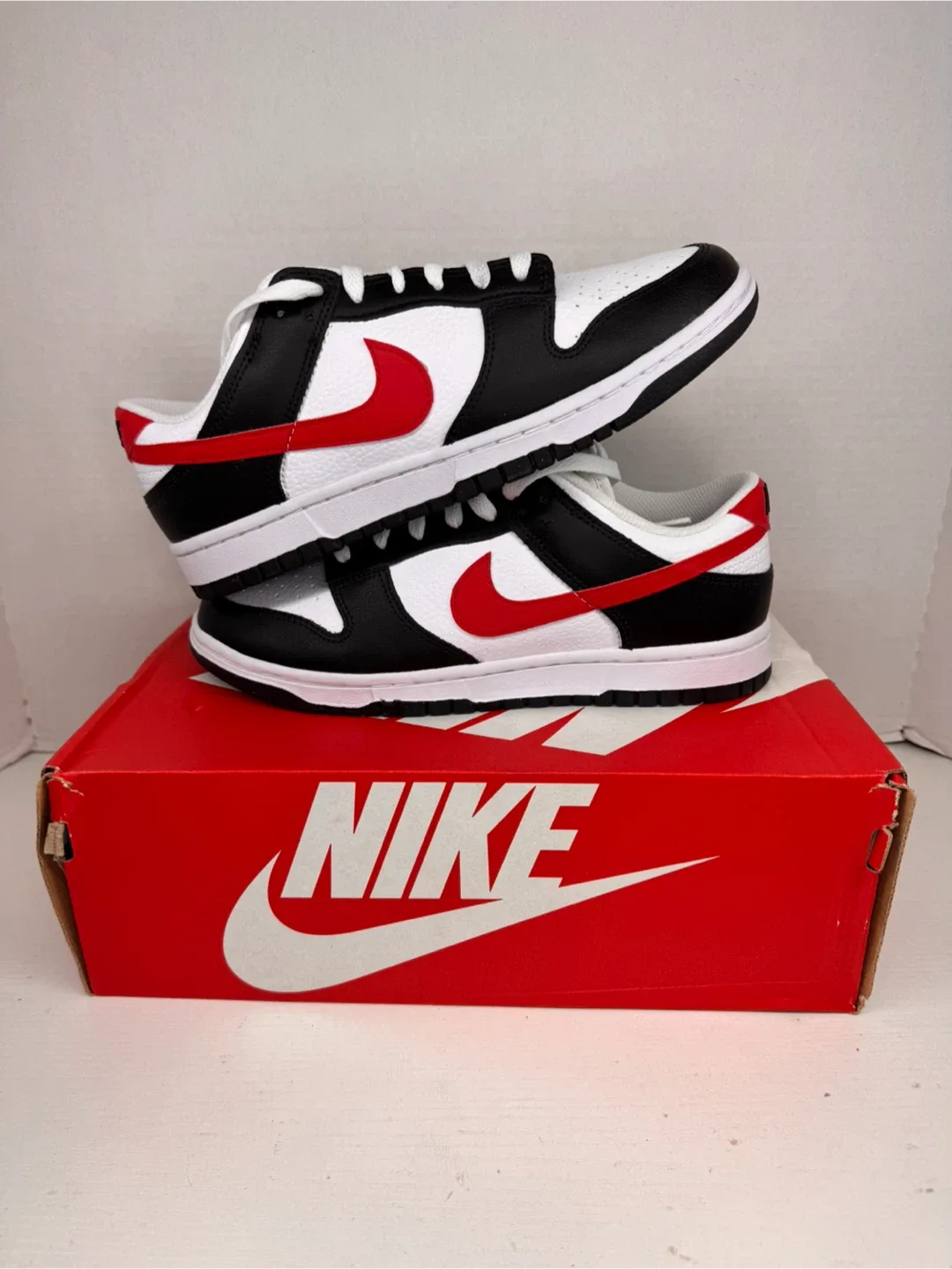 Nike Dunk Low Retro Panda Red