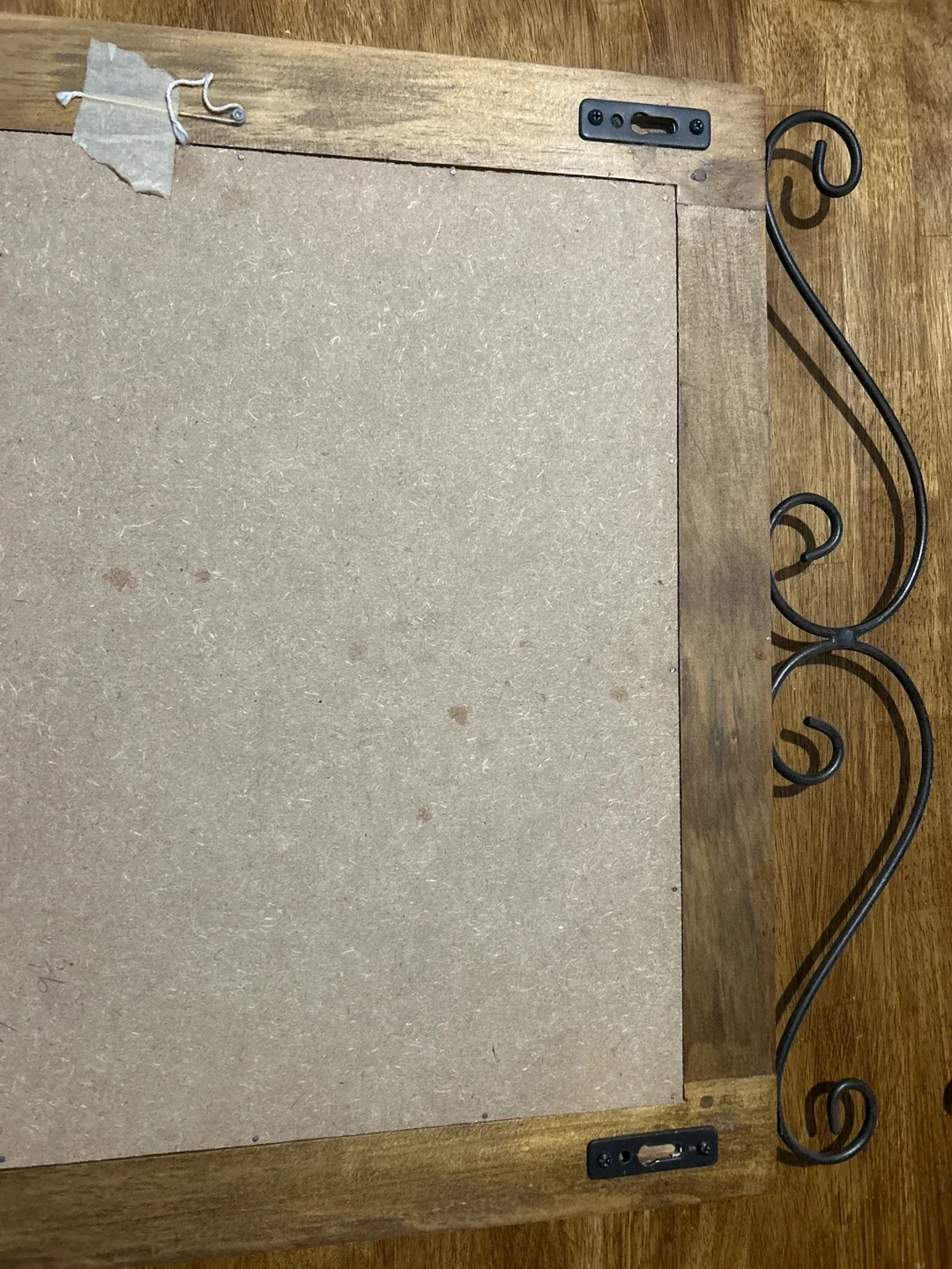 🥕🥕Wooden Framed Mirror with Iron Details image indicator(5)