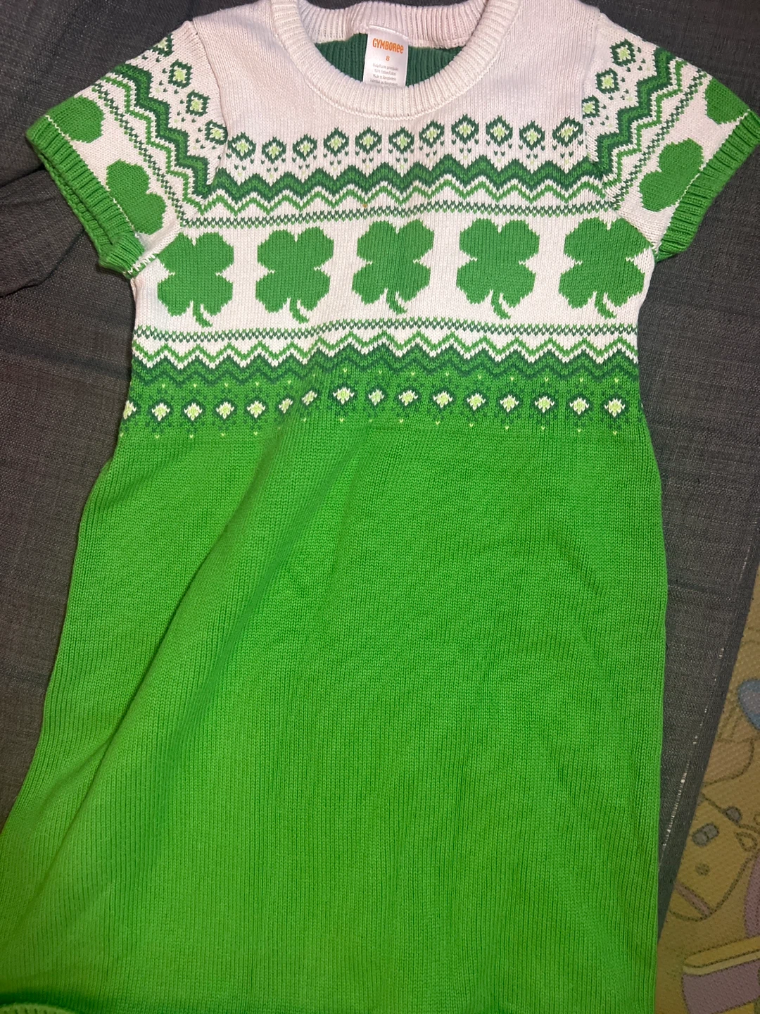 Gymboree Green Shamrock Dress - Size 8
