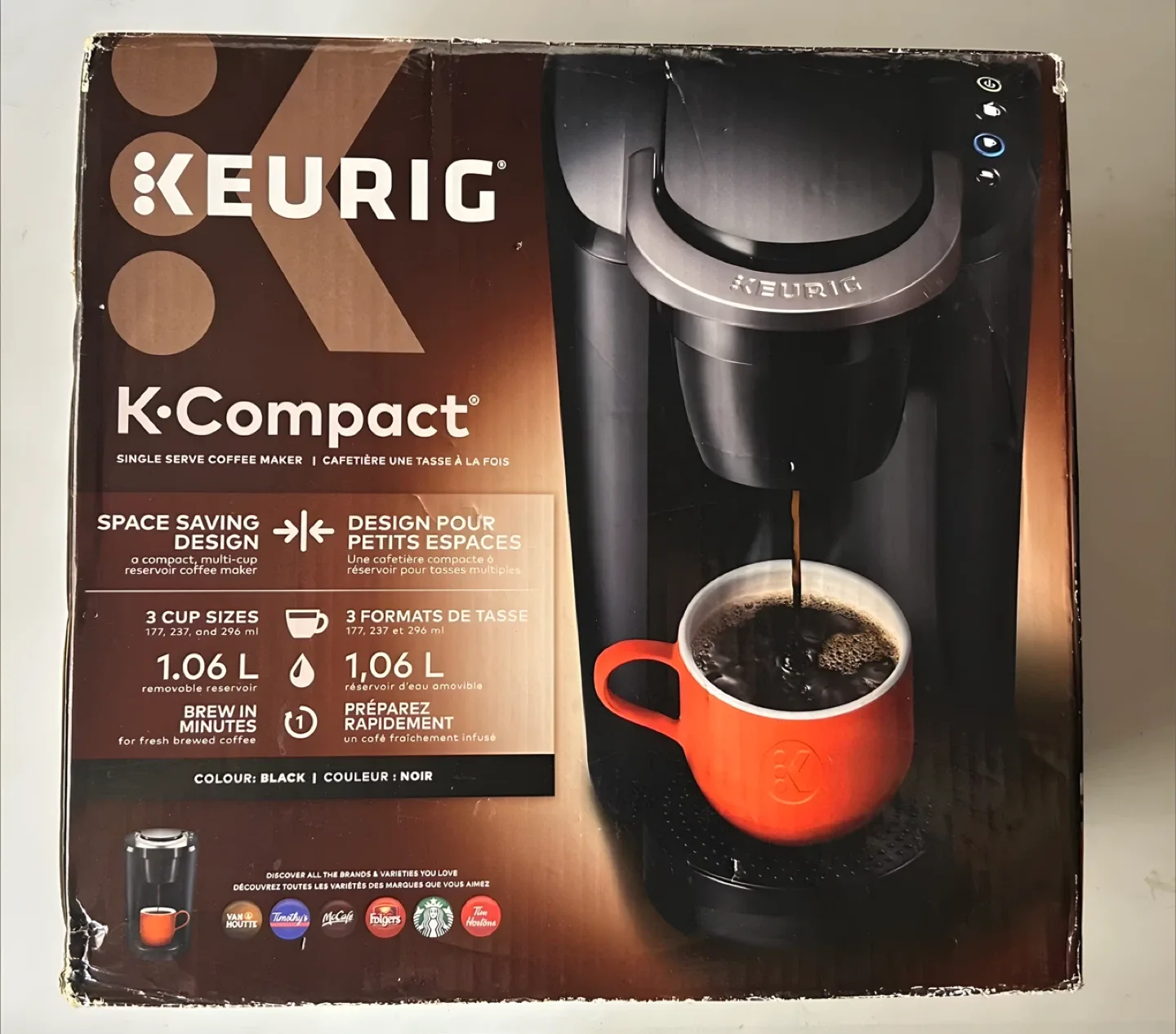 Keurig K-Compact Single Serve Coffee Maker - Black thumbnail