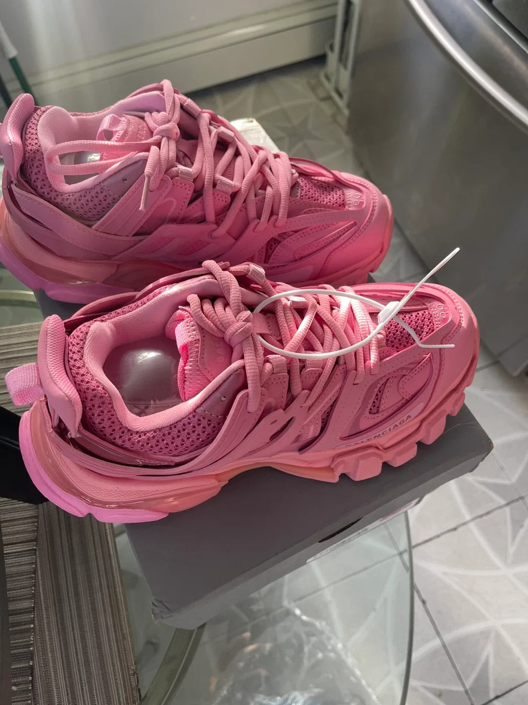 Balenciaga Track Sneakers Pink Size 39 image indicator(2)