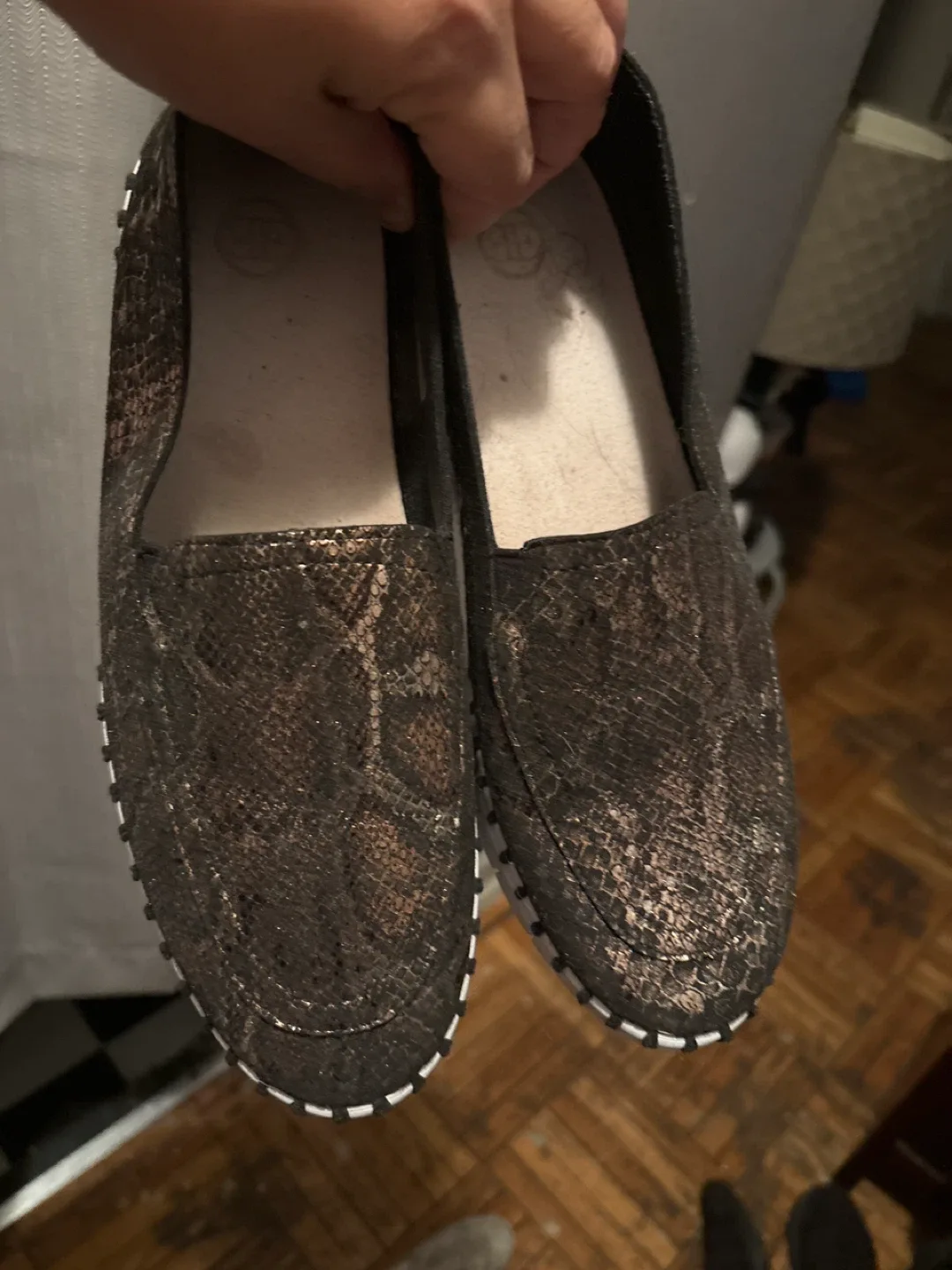 Snake skin shoes