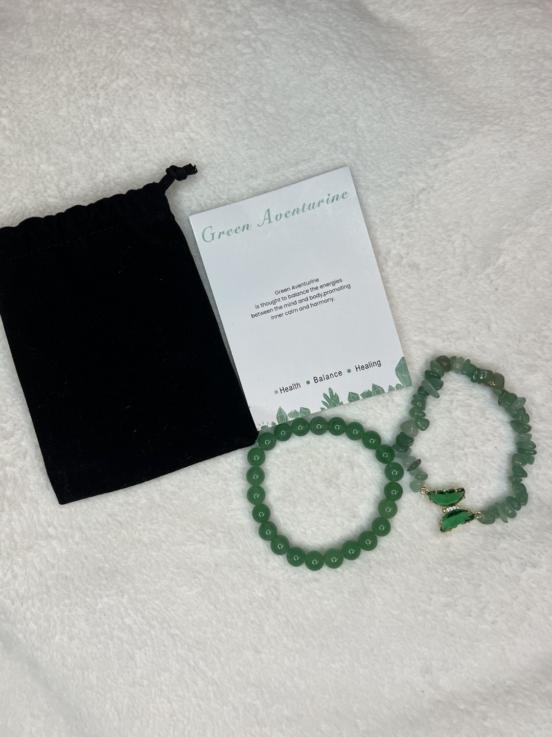 Green Aventurine Bracelet Set - photo 2
