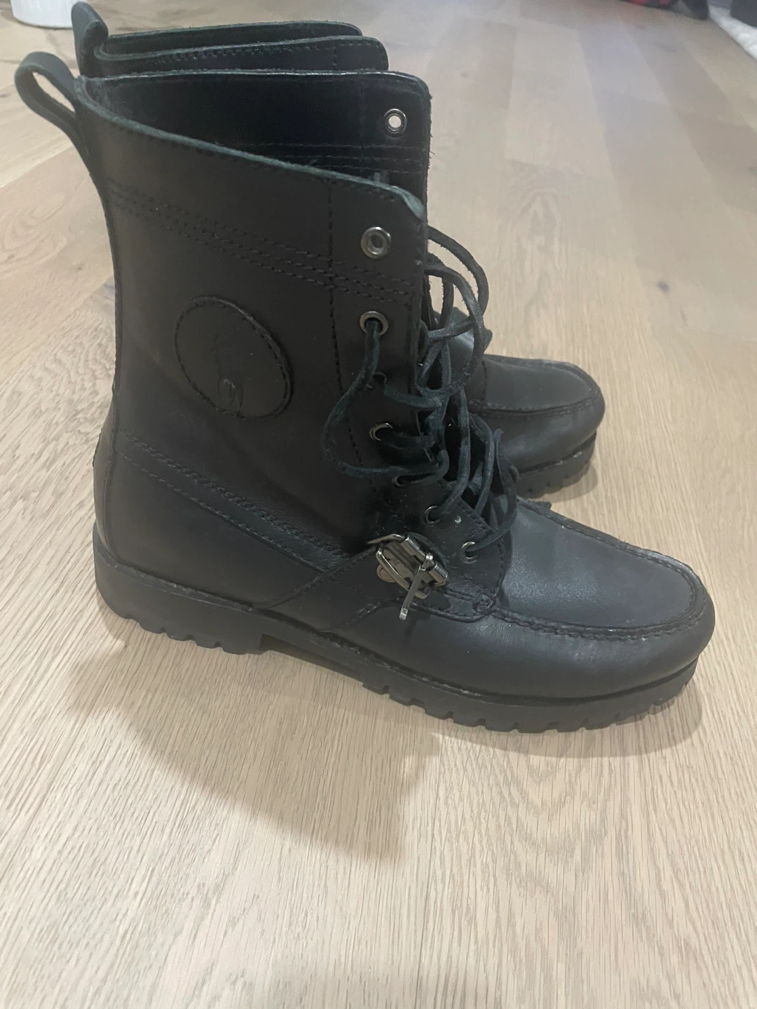 Polo Ralph Lauren Black Leather Boots - photo 3