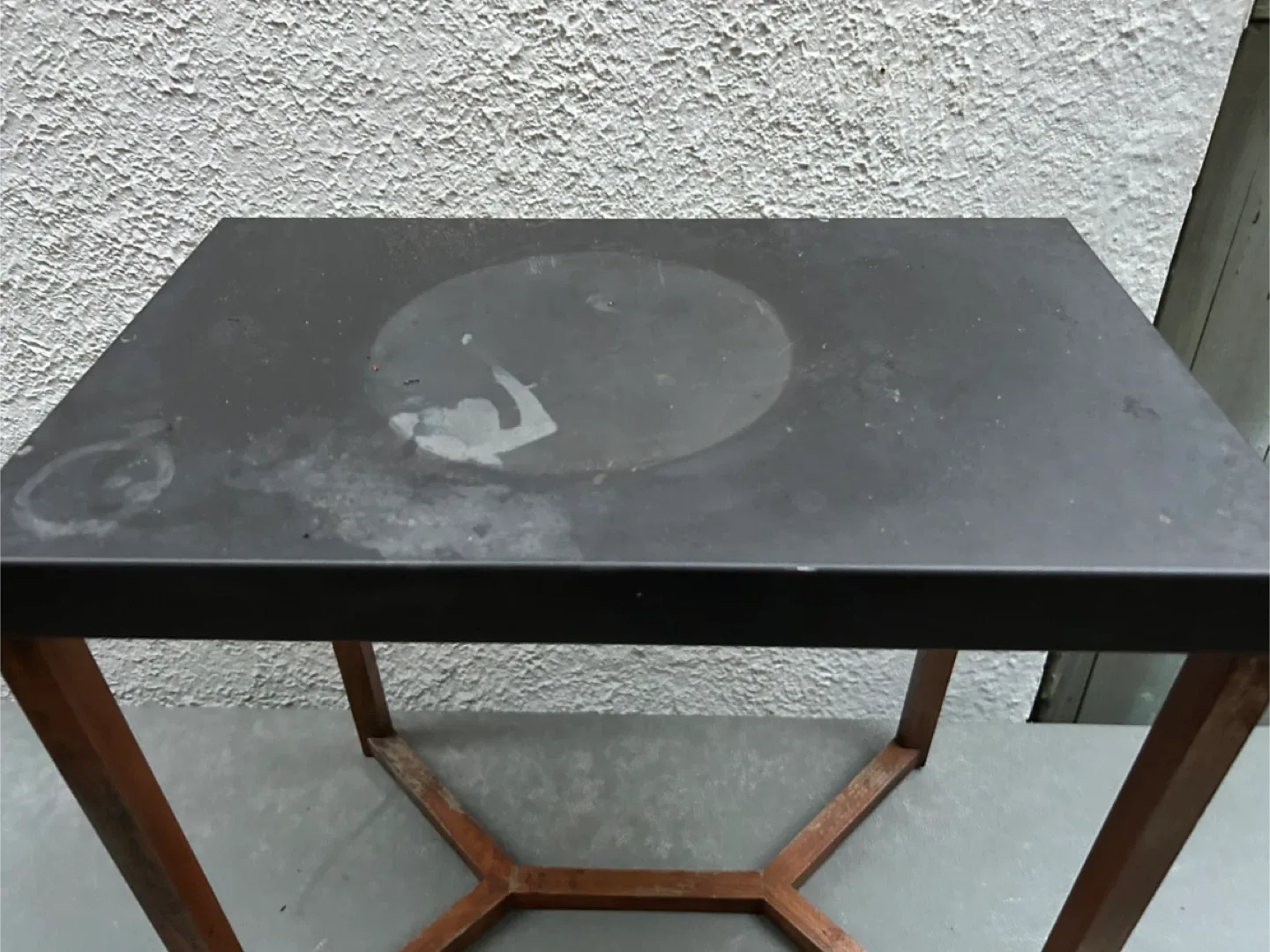 $18  EQ3 Trivia End Table side metal wood modern art deco image indicator(6)