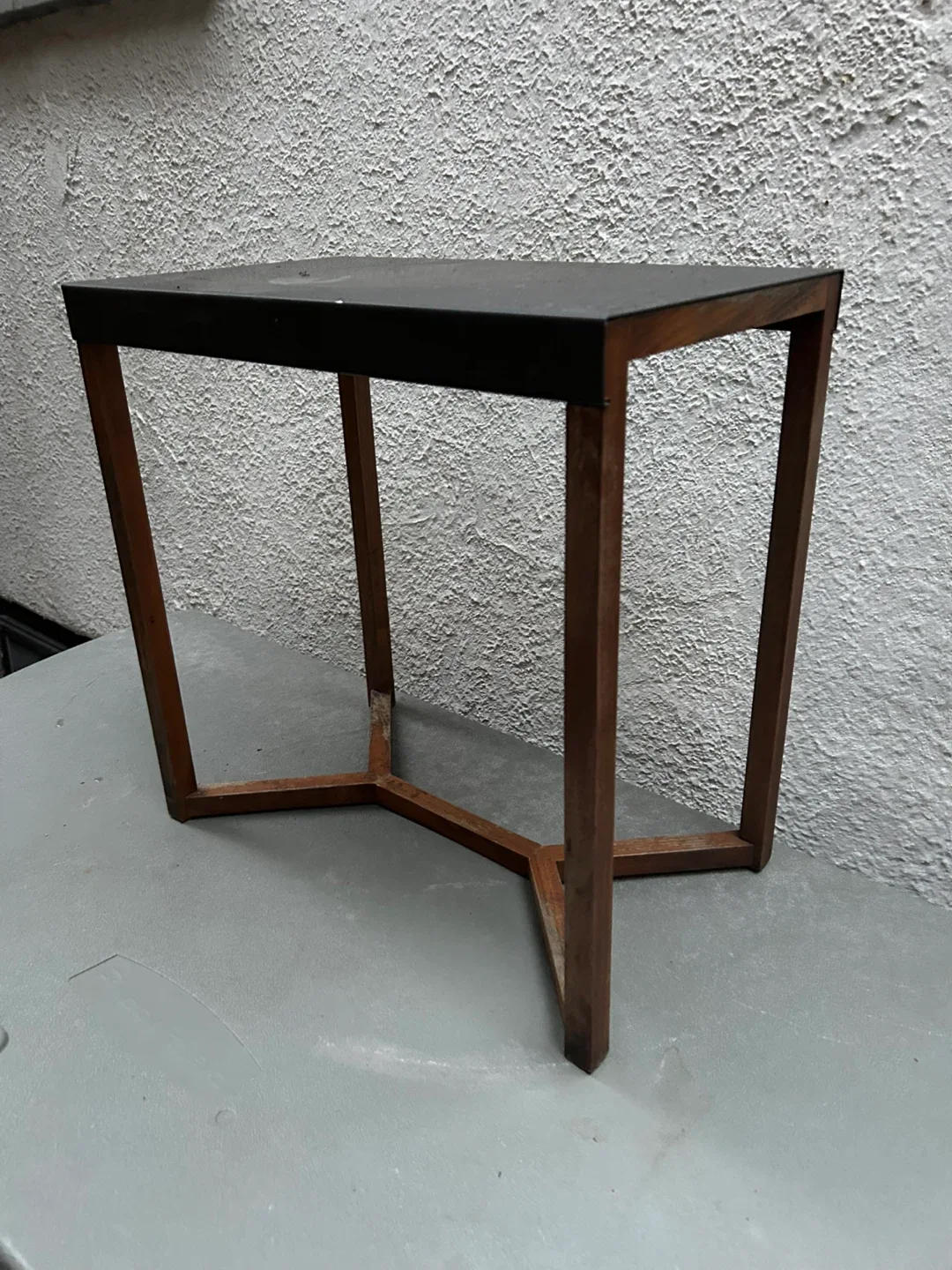 $18  EQ3 Trivia End Table side metal wood modern art deco image indicator(3)